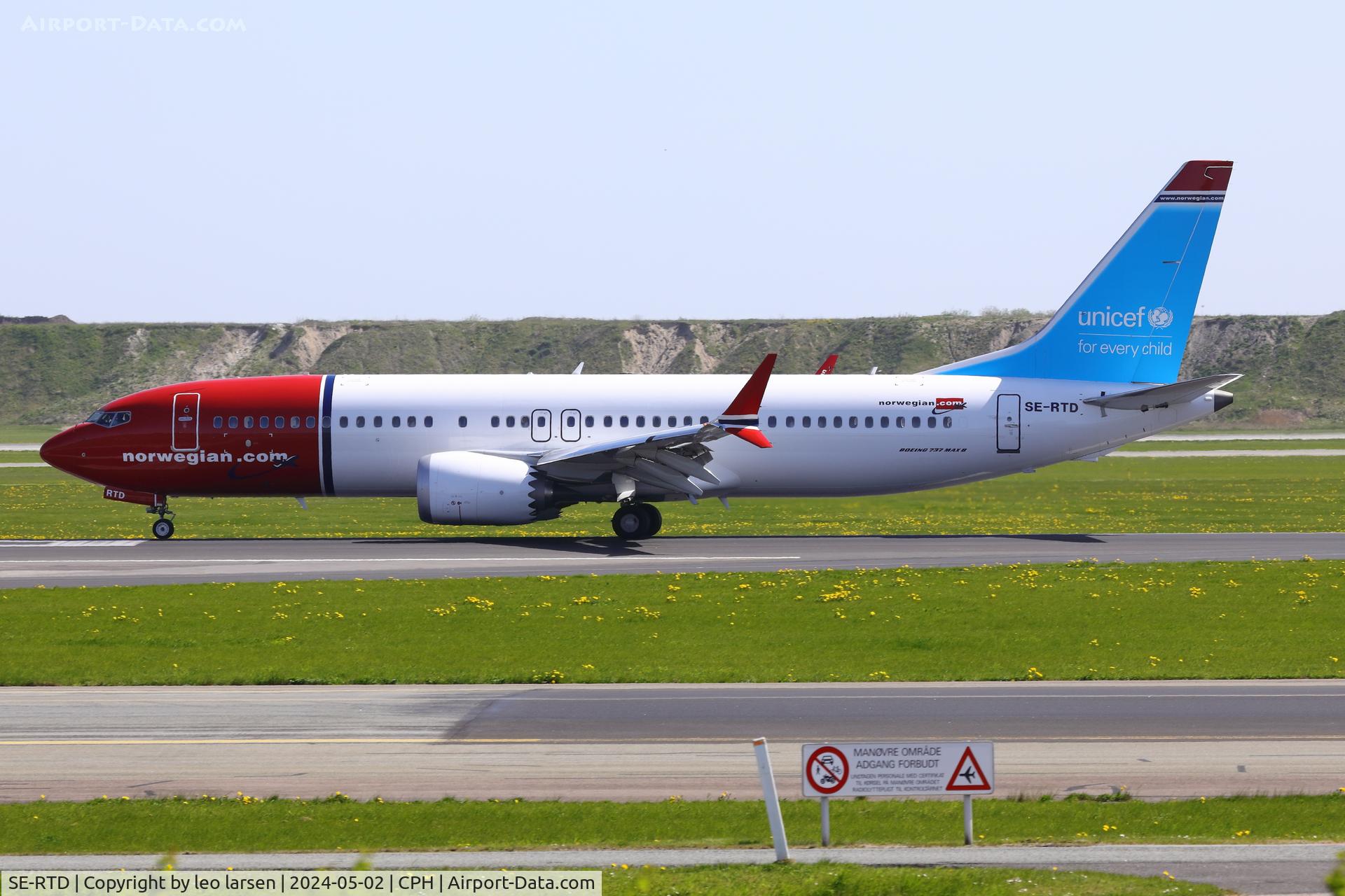 SE-RTD, 2022 Boeing 737-8 MAX C/N 63564, Copenhagen 2.5.2024