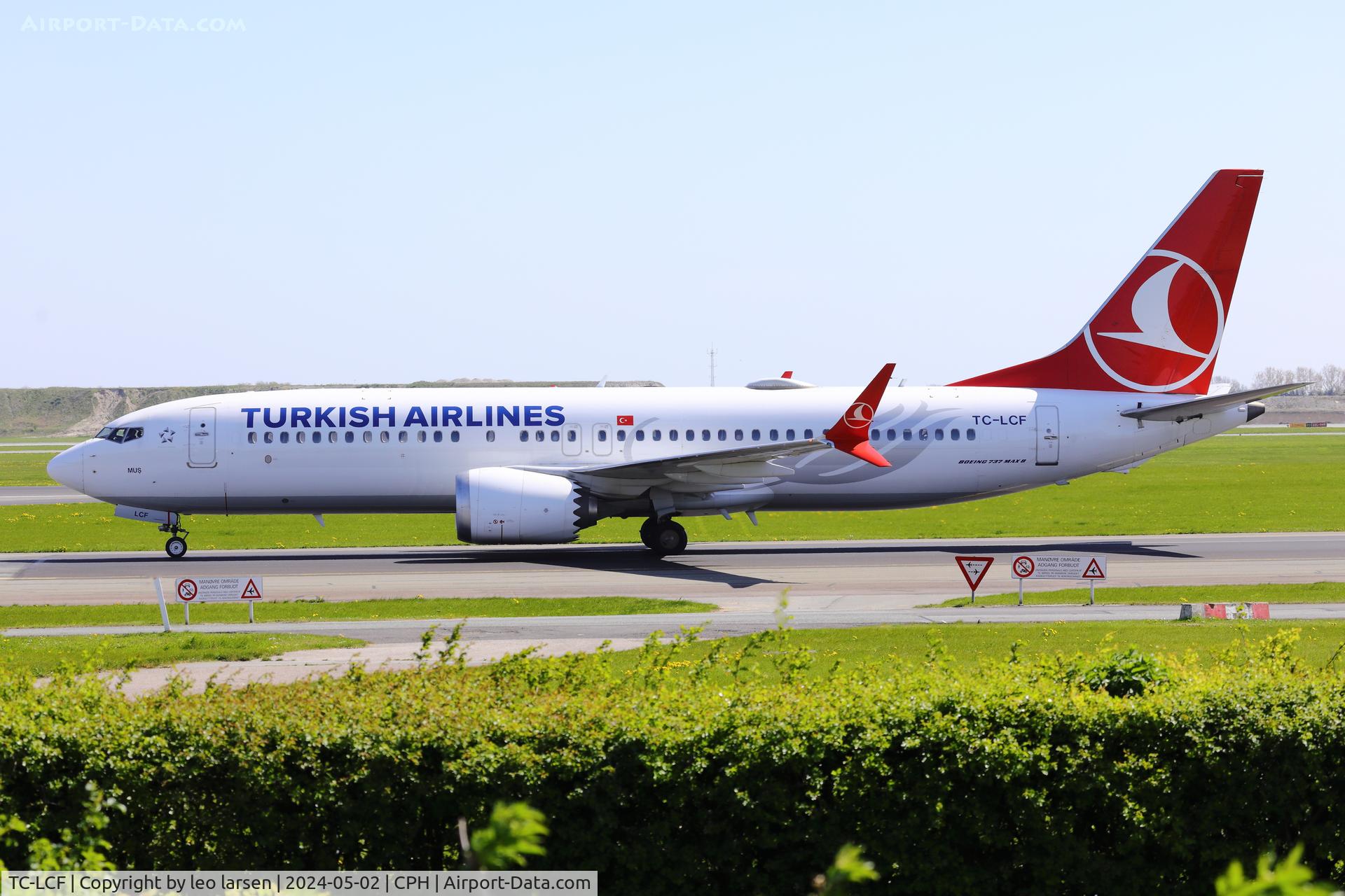 TC-LCF, 2018 Boeing 737-8 MAX C/N 60037, Copenhagen 2.5.2023