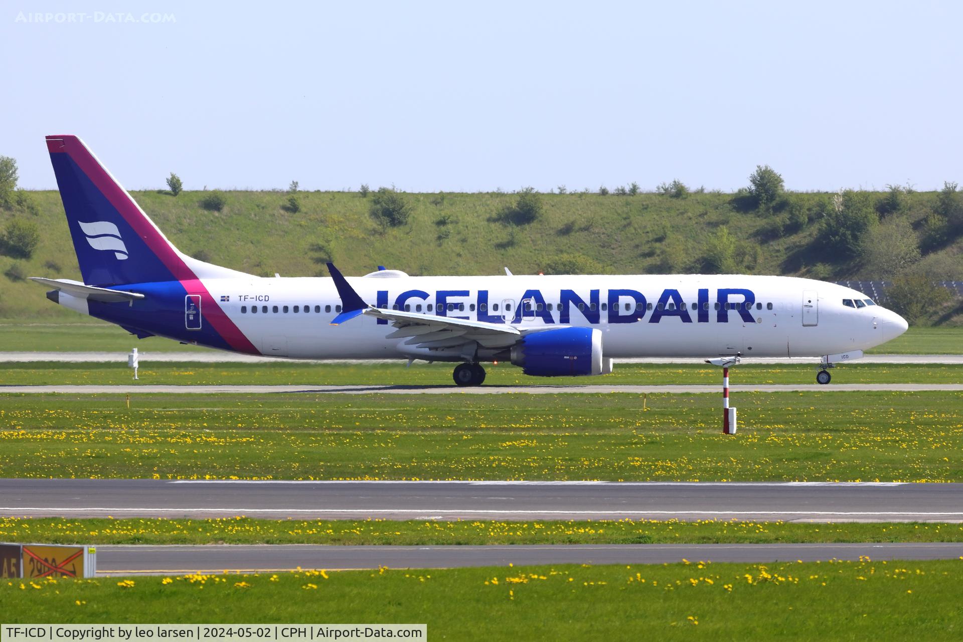 TF-ICD, 2021 Boeing 737-9 MAX C/N 44361, Copenhagen 2.5.2024