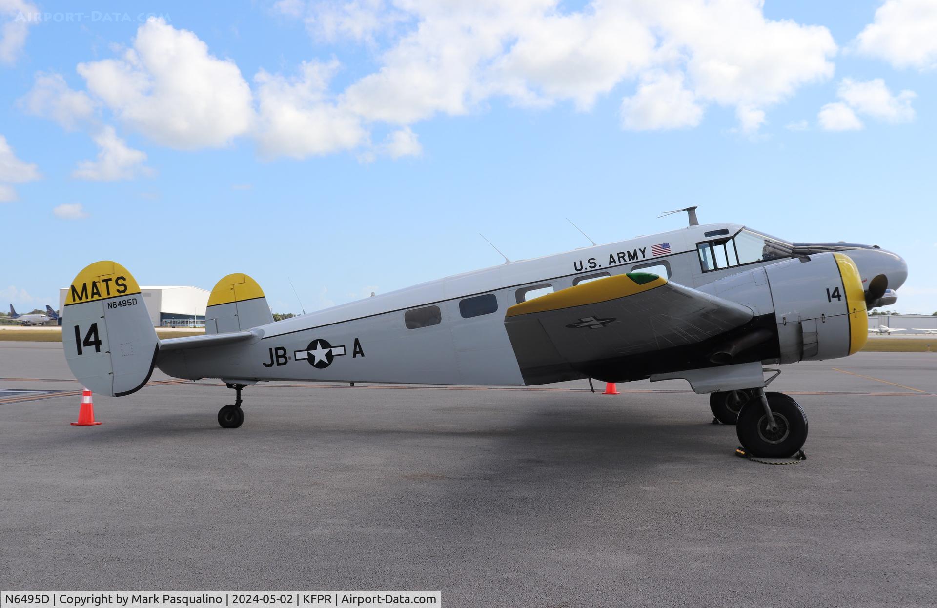 N6495D, 1960 Beech C-45H Expeditor C/N AF-449, Beech C-45H