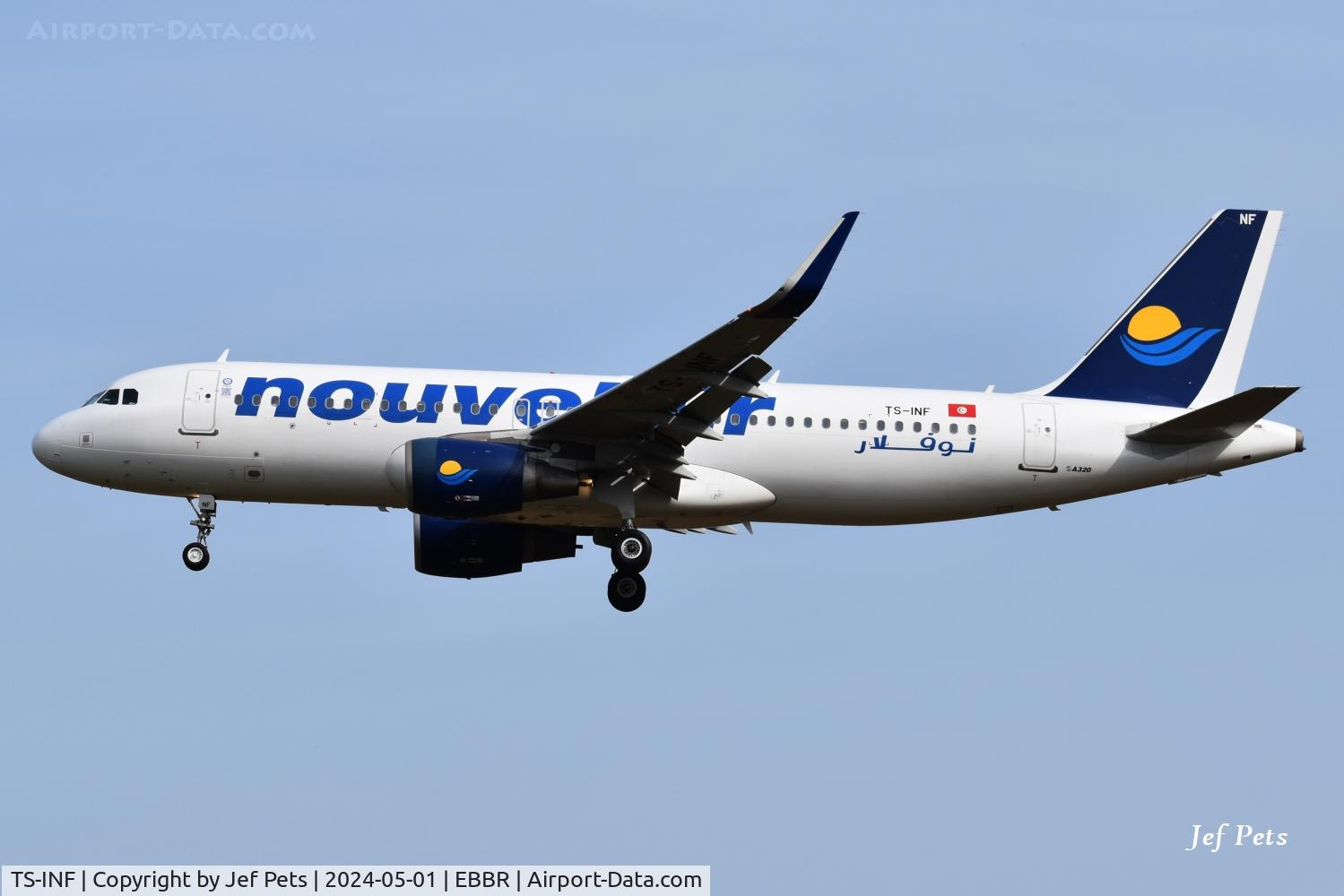 TS-INF, 2013 Airbus A320-214 C/N 5867, On final at Brussels Airport.
