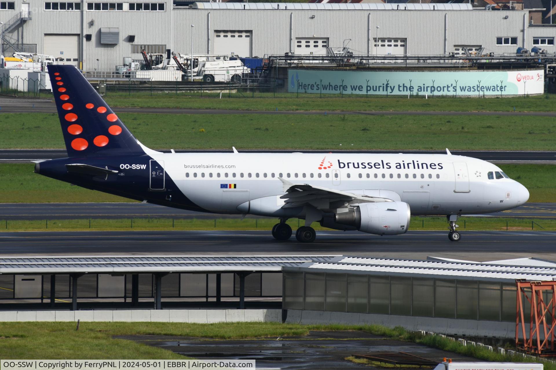 OO-SSW, 2007 Airbus A319-111 C/N 3255, Brussels A319