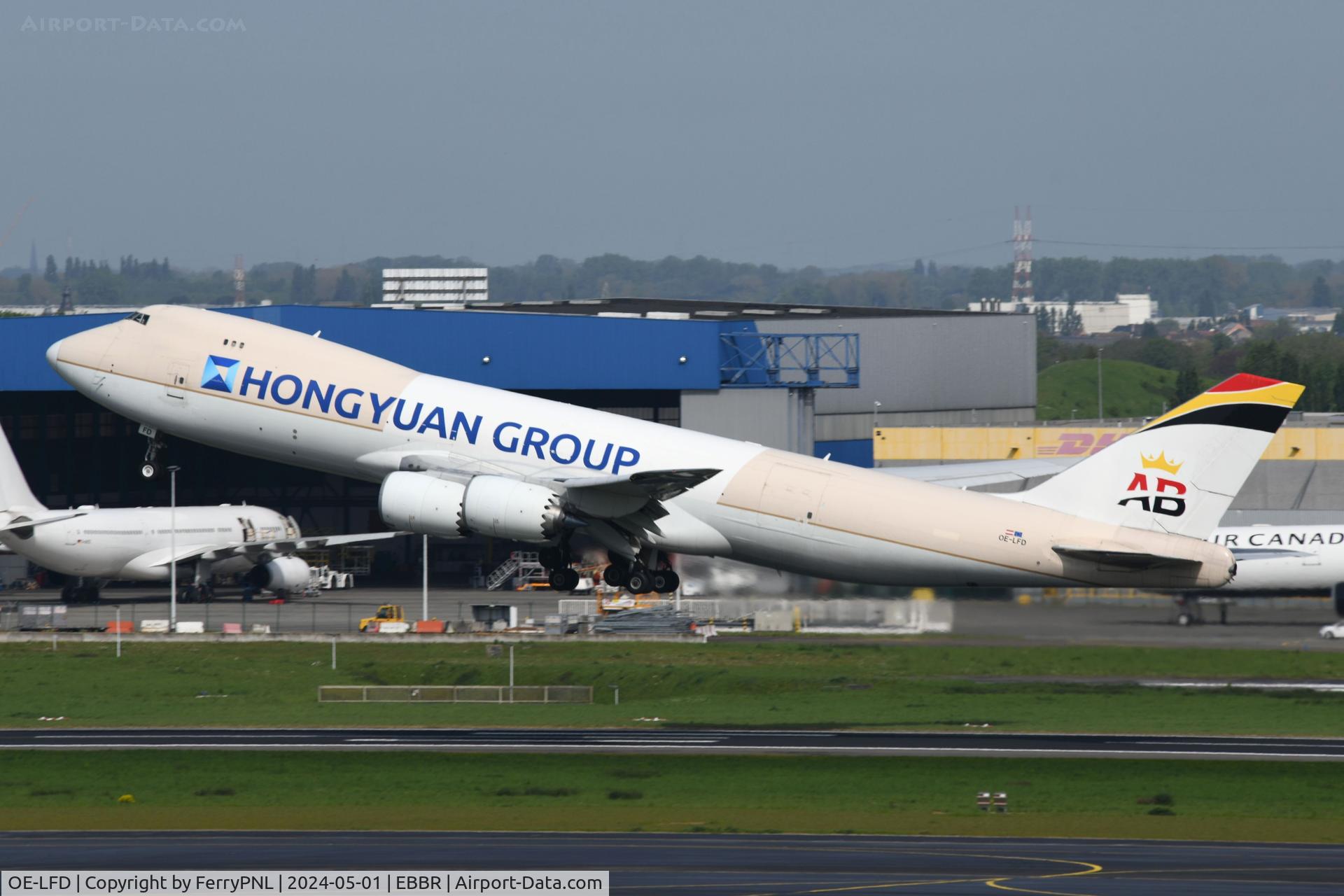 OE-LFD, 2013 Boeing 747-87UF C/N 37563, Air Belgium B748F taking-off