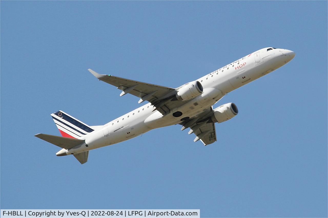 F-HBLL, 2019 Embraer ERJ190-100STD C/N 19000767, Embraer ERJ190, Climbing from rwy 09R, Roissy Charles De Gaulle airport (LFPG-CDG)