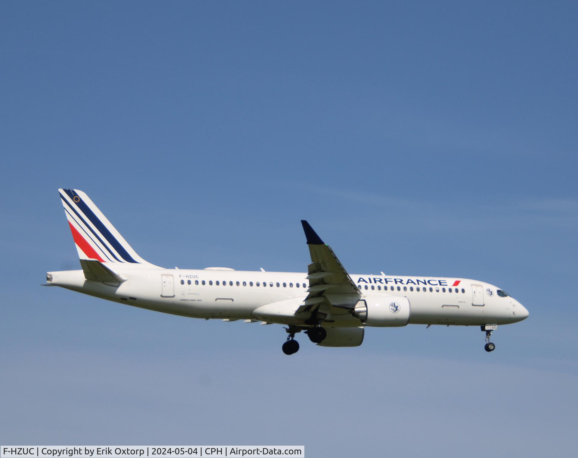 F-HZUC, 2021 Airbus A220-300 C/N 55140, F-HZUC landing rw 04L
