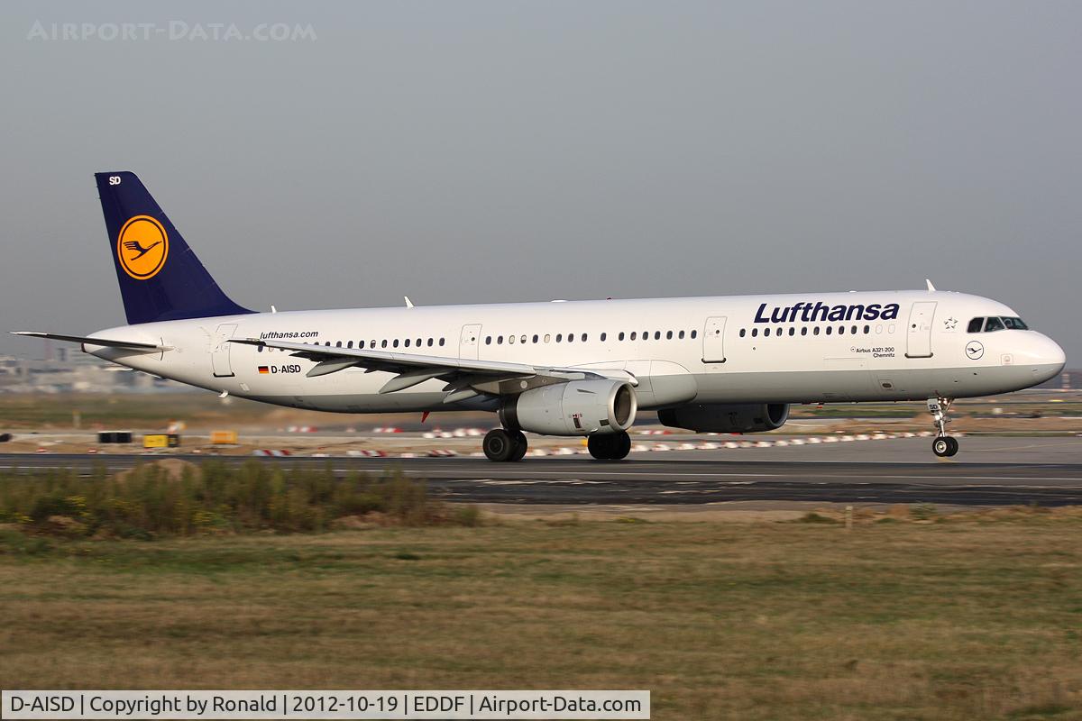 D-AISD, 2000 Airbus A321-231 C/N 1188, at fra