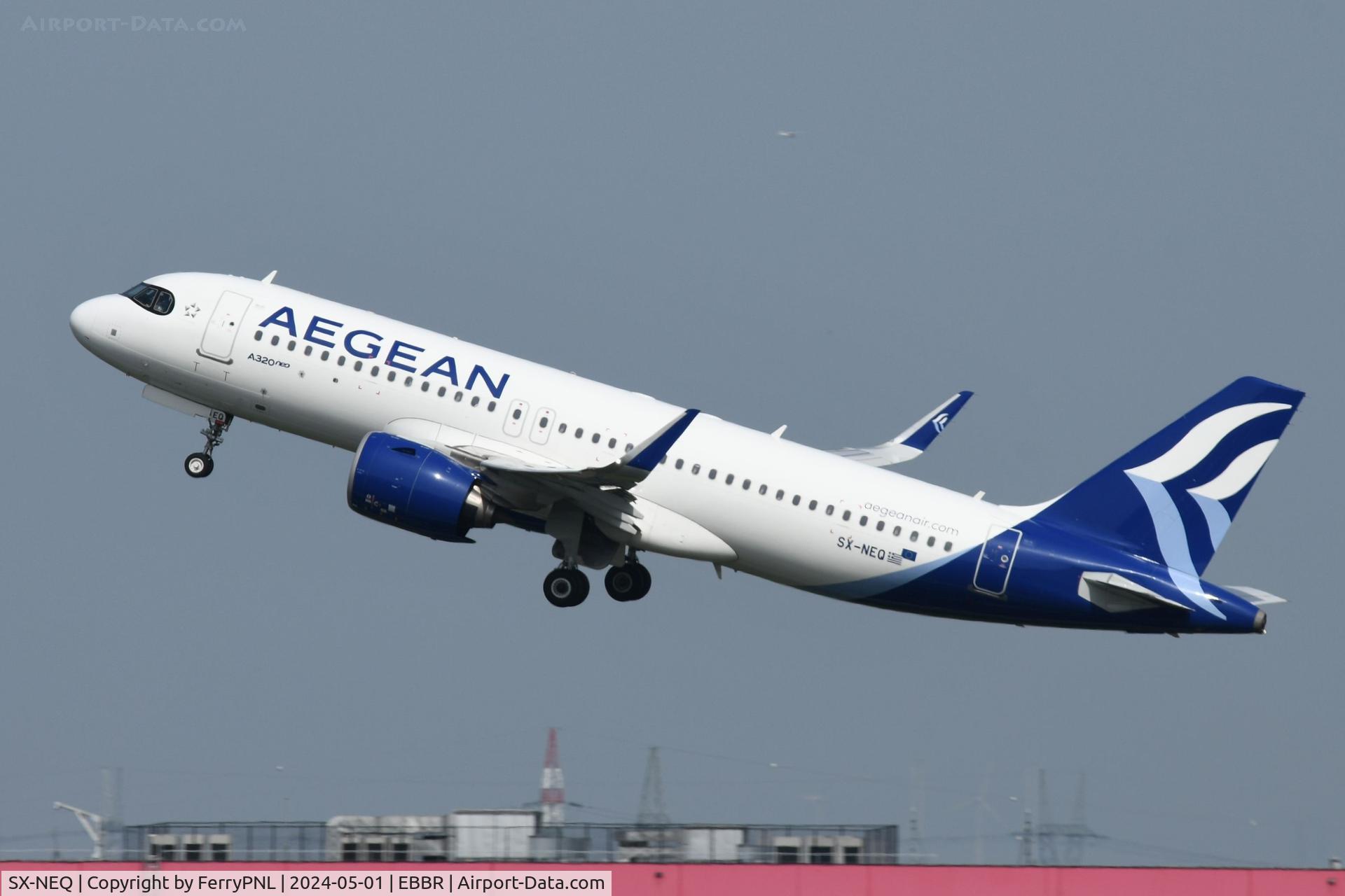 SX-NEQ, 2023 Airbus A320-271N C/N 11469, Aegean A320N departing for ATH