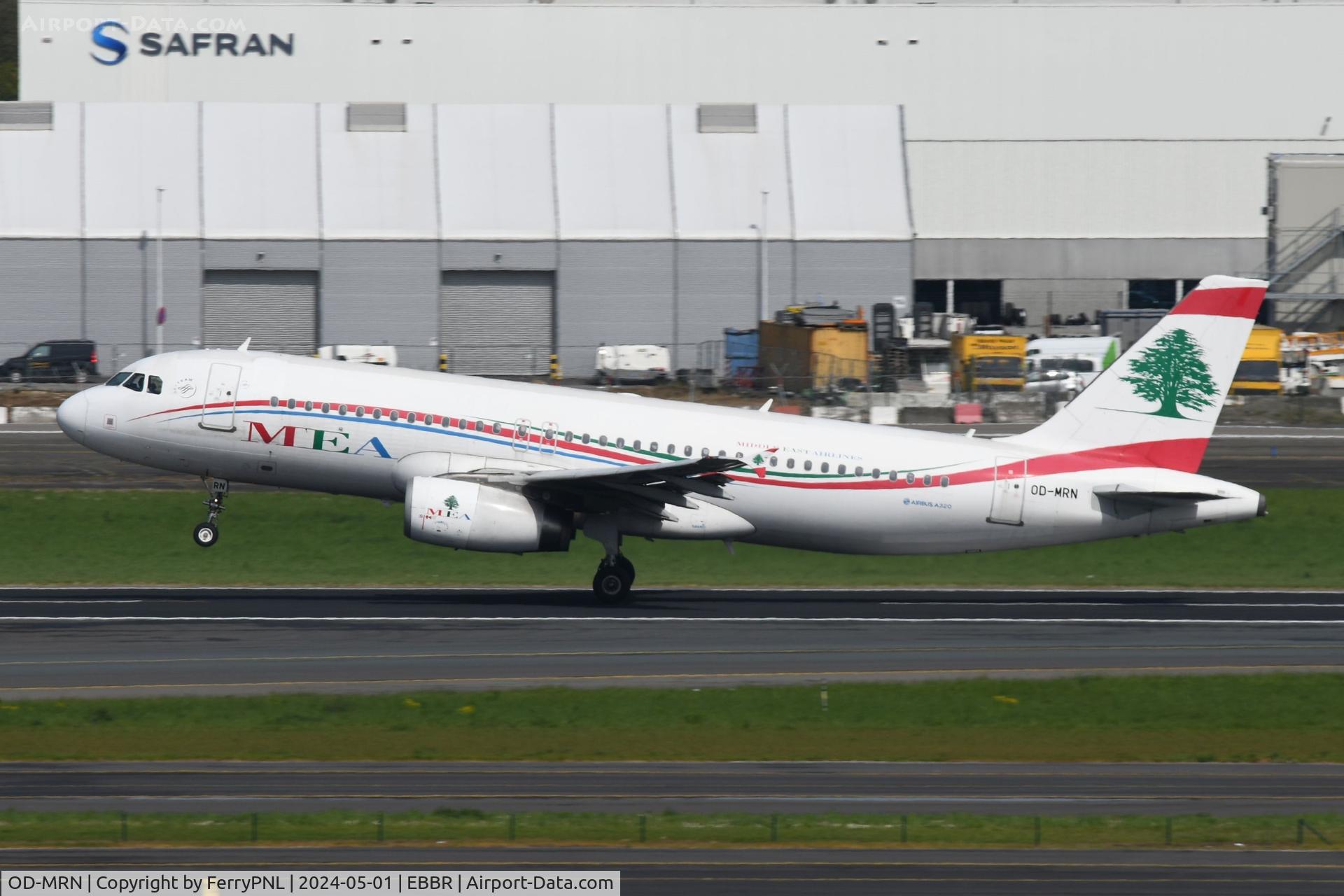 OD-MRN, 2010 Airbus A320-232 C/N 4339, MEA A320 heading for BEY