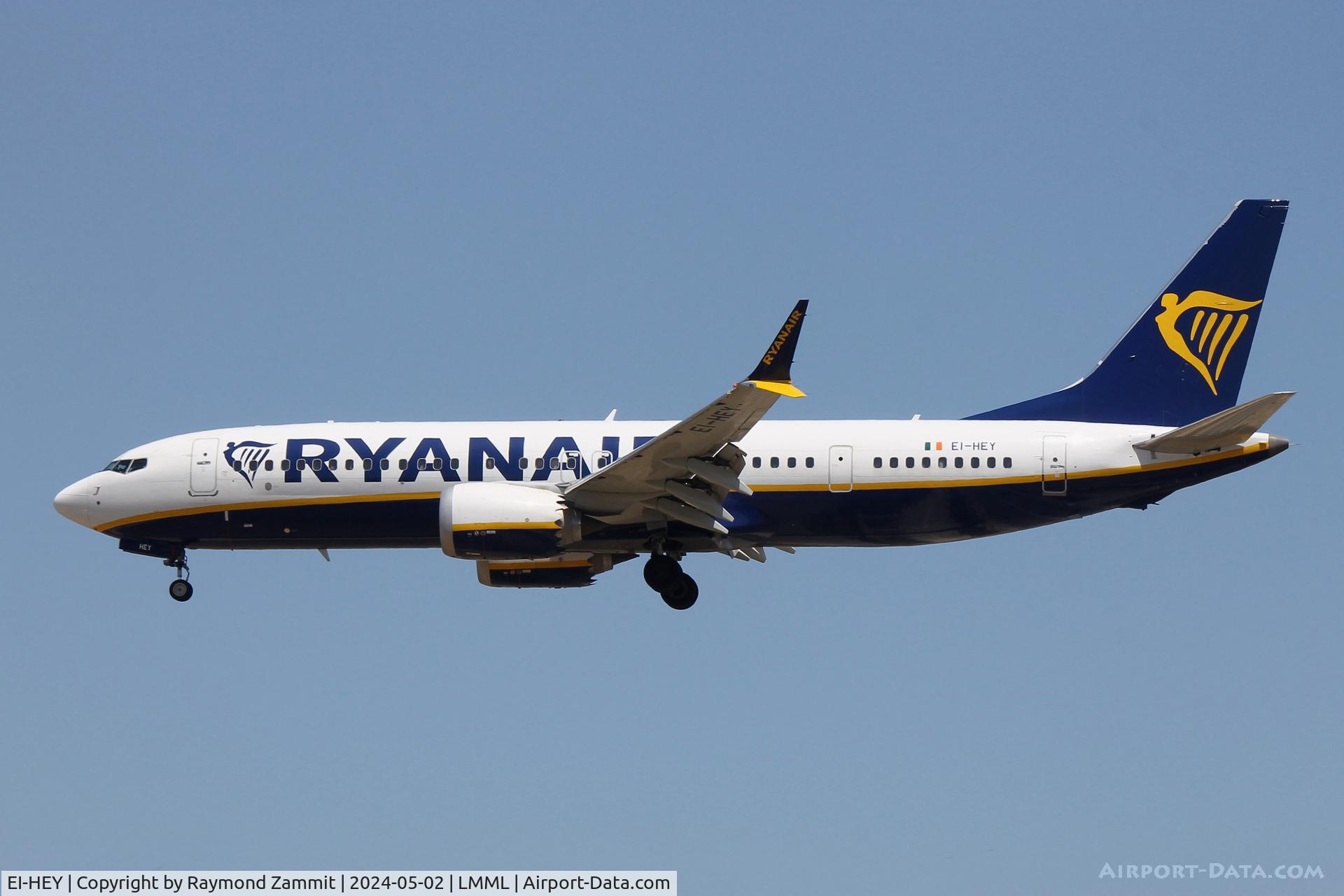 EI-HEY, 2022 Boeing 737-8-200 MAX C/N 62307, B737-8 MAX EI-HEY Ryanair