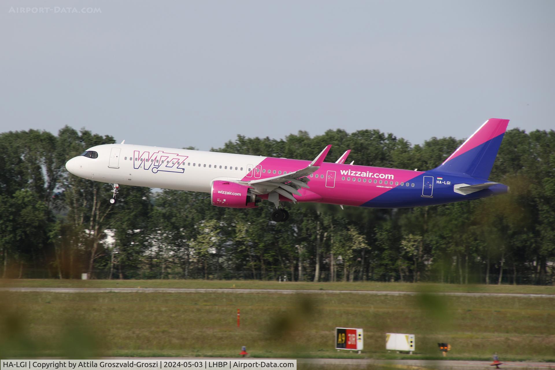 HA-LGI, 2024 Airbus A321-271NX C/N 11800, LHBP/BUD - Liszt Ferenc International Airport, Hungary