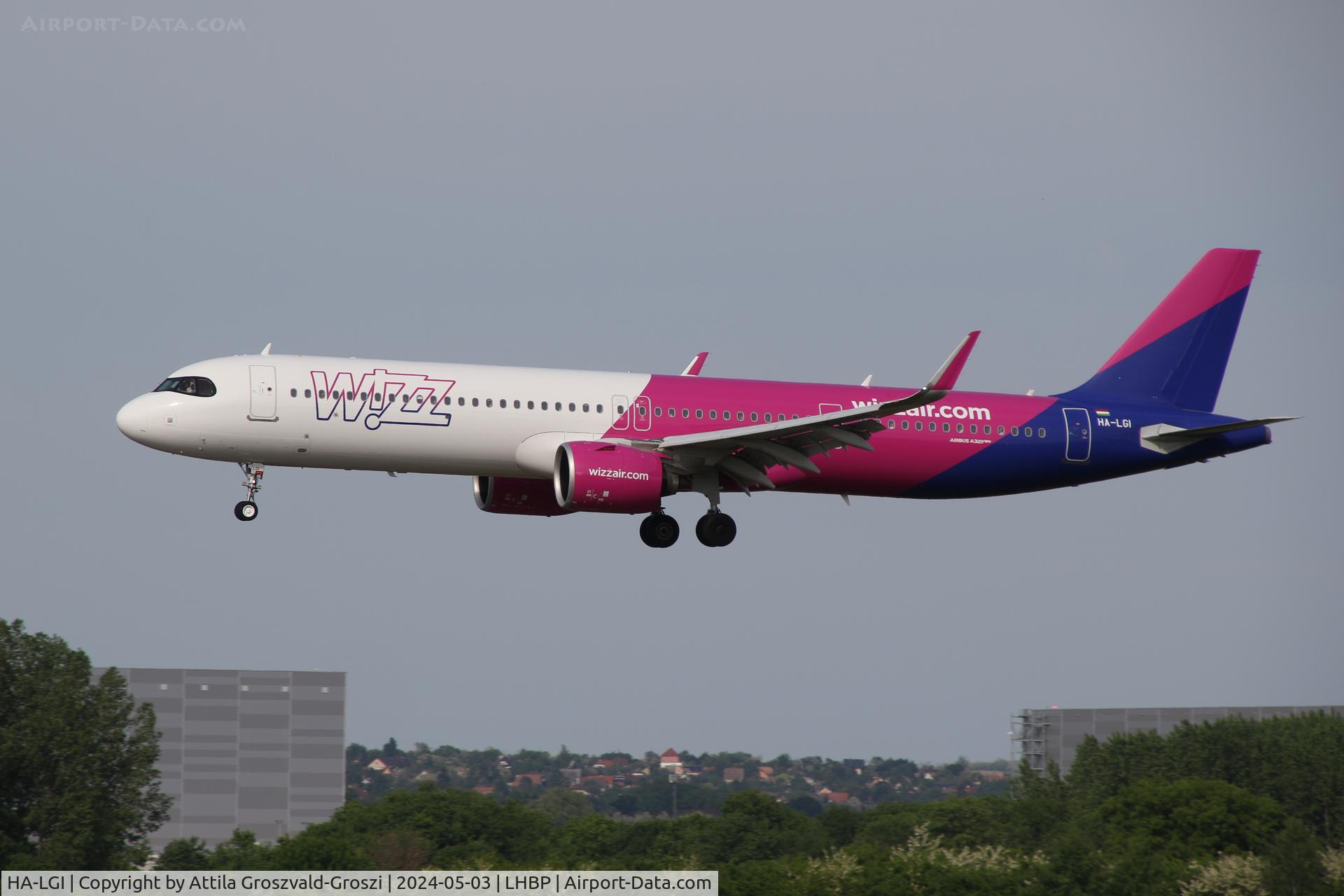HA-LGI, 2024 Airbus A321-271NX C/N 11800, LHBP/BUD - Liszt Ferenc International Airport, Hungary