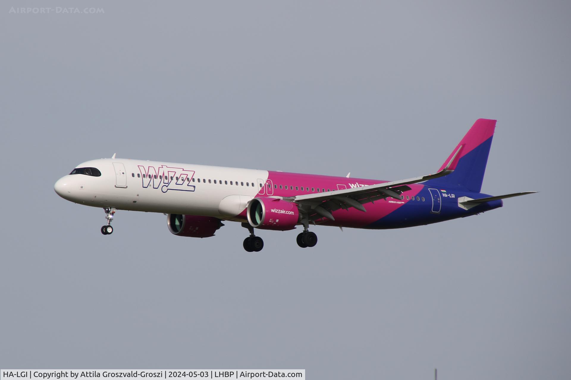 HA-LGI, 2024 Airbus A321-271NX C/N 11800, LHBP/BUD - Liszt Ferenc International Airport, Hungary