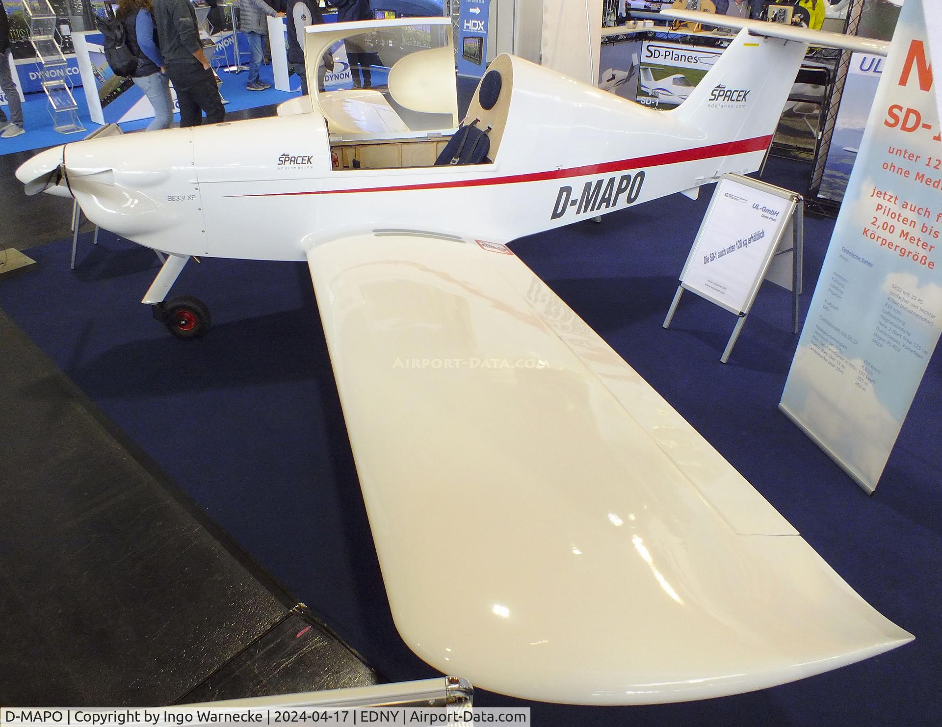 D-MAPO, Spacek SD-1 TG120 XL C/N not found_D-MAPO, Spacek SD-1 TG120 XL MiniSport at the AERO 2024, Friedrichshafen