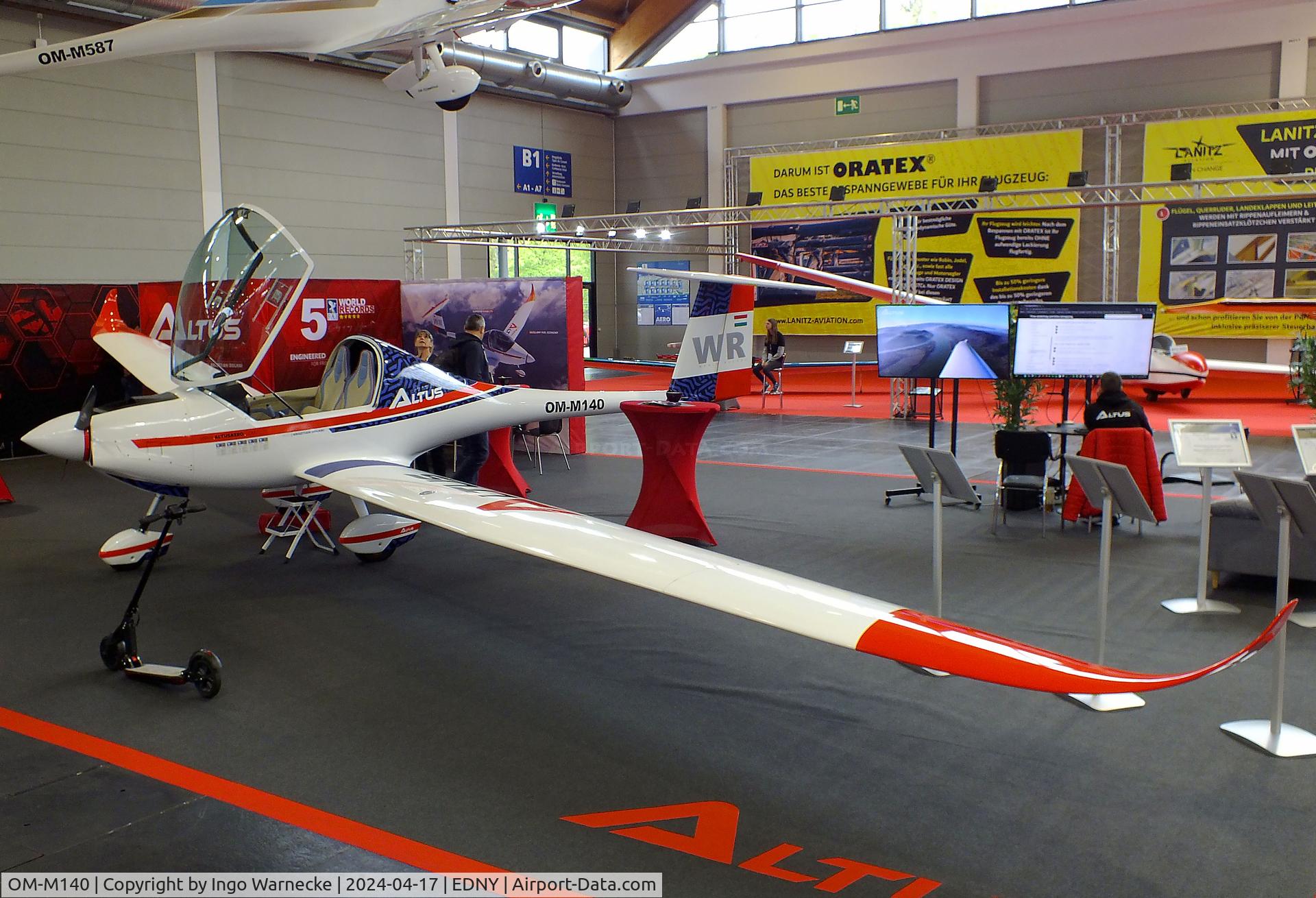 OM-M140, 2023 Altus Aero / Krisztián Dolhai Altus C/N 004, Altus Aero Altus tricycle at the AERO 2024, Friedrichshafen