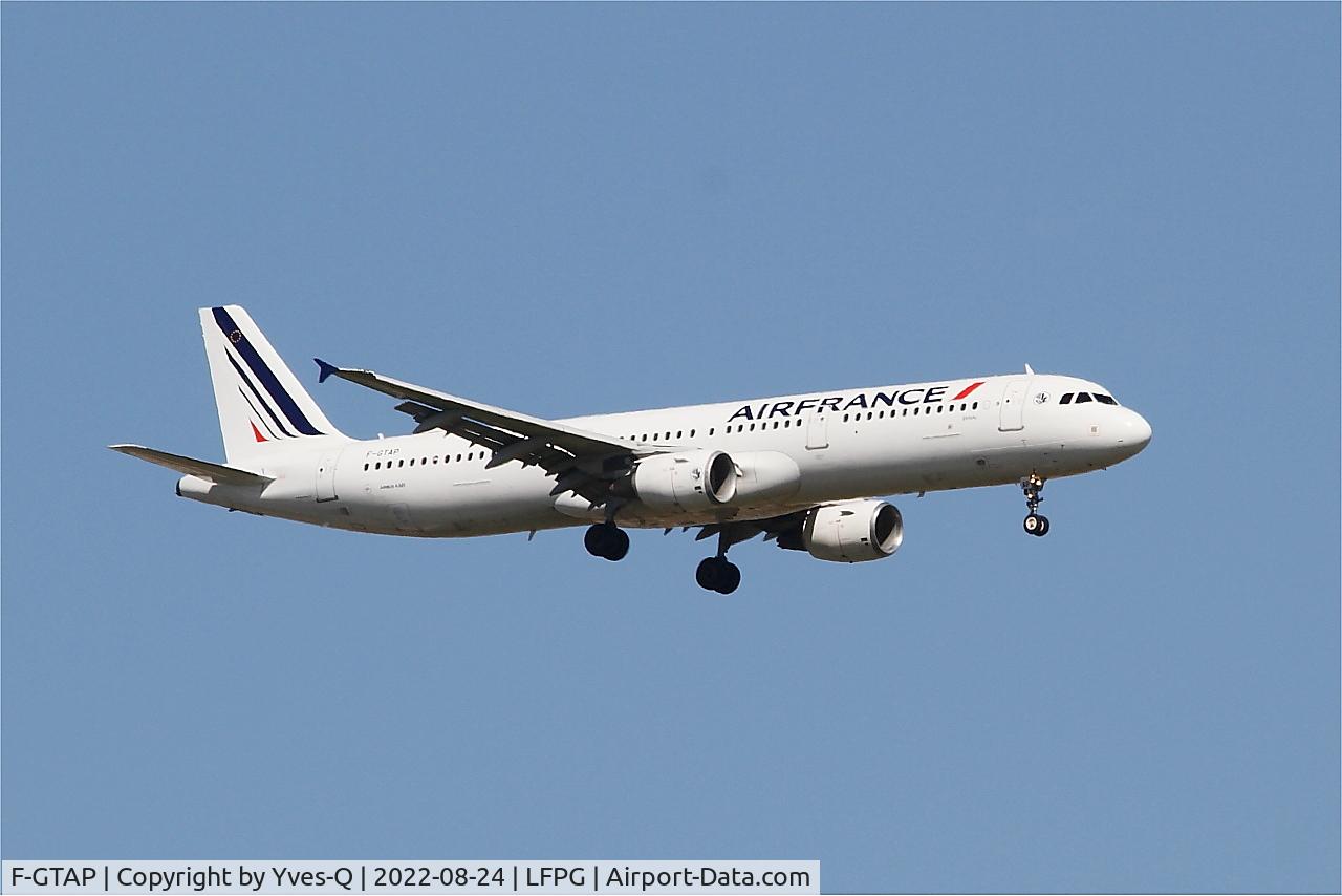 F-GTAP, 2008 Airbus A321-211 C/N 3372, Airbus A321-211, On final rwy 09L, Roissy Charles De Gaulle airport (LFPG-CDG)