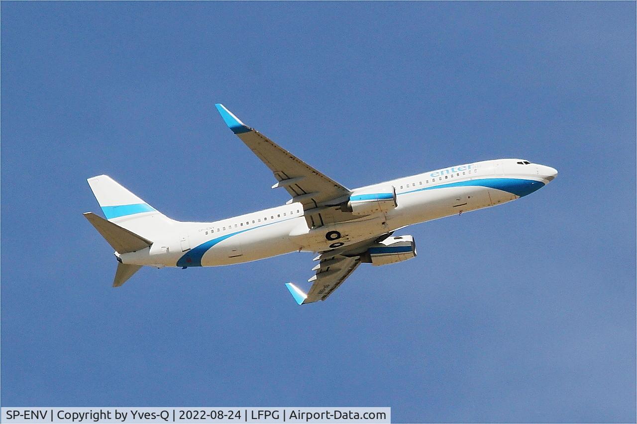 SP-ENV, 2003 Boeing 737-8BK C/N 33014, Boeing 737-8BK, Climbing from rwy 09R, Roissy Charles De Gaulle airport (LFPG-CDG)