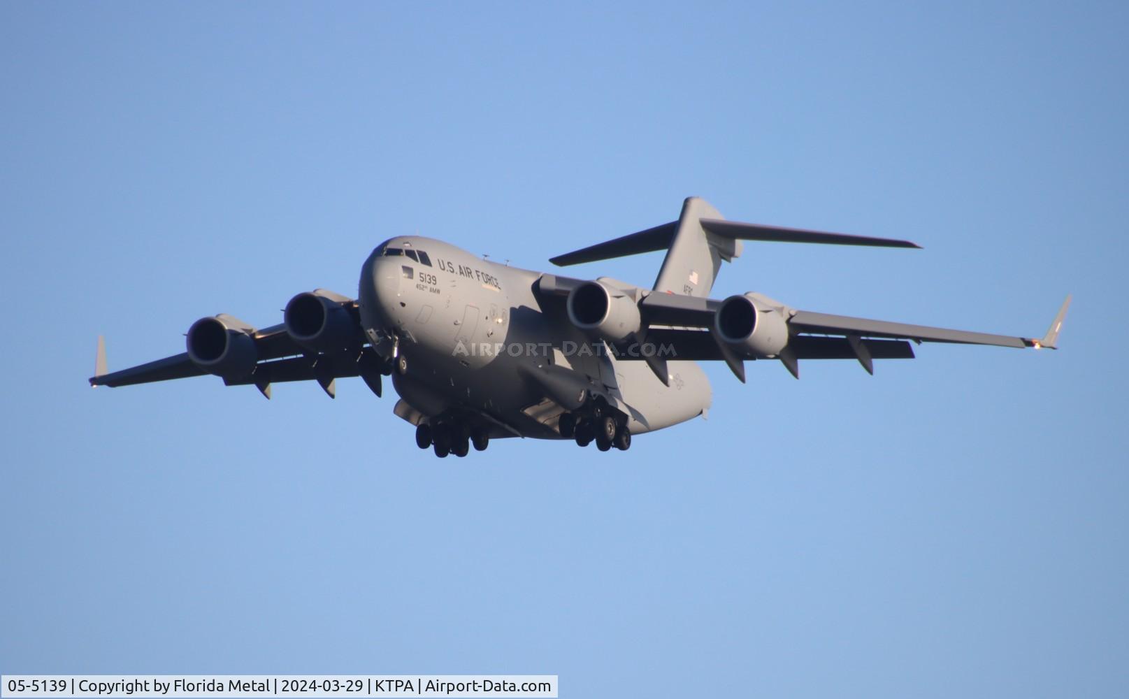 05-5139, Boeing C-17A Globemaster III C/N P-139, C-17 zx RIV-TPA