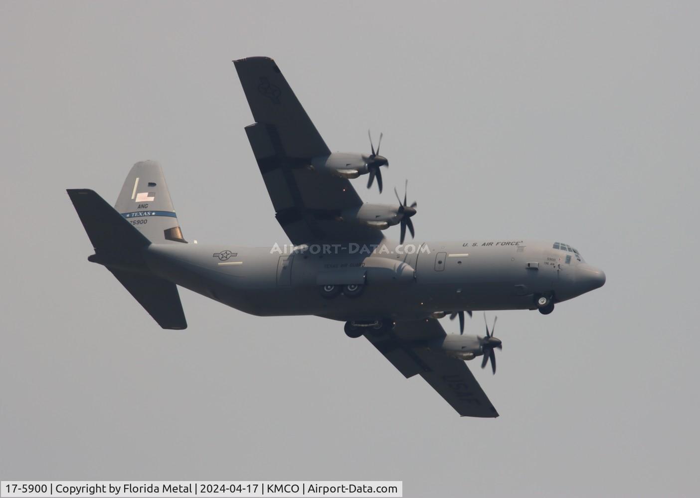 17-5900, 2020 Lockheed Martin C-130J-30 Super Hercules C/N 382-5900, C-130J-30 zx CUN / MMUN - MCO in from Cancun