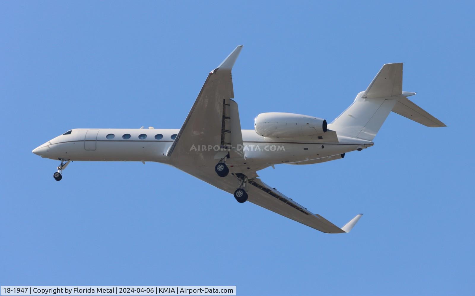 18-1947, 2018 Gulfstream G550 (C-37B) C/N 5592, USAF C-37B zx