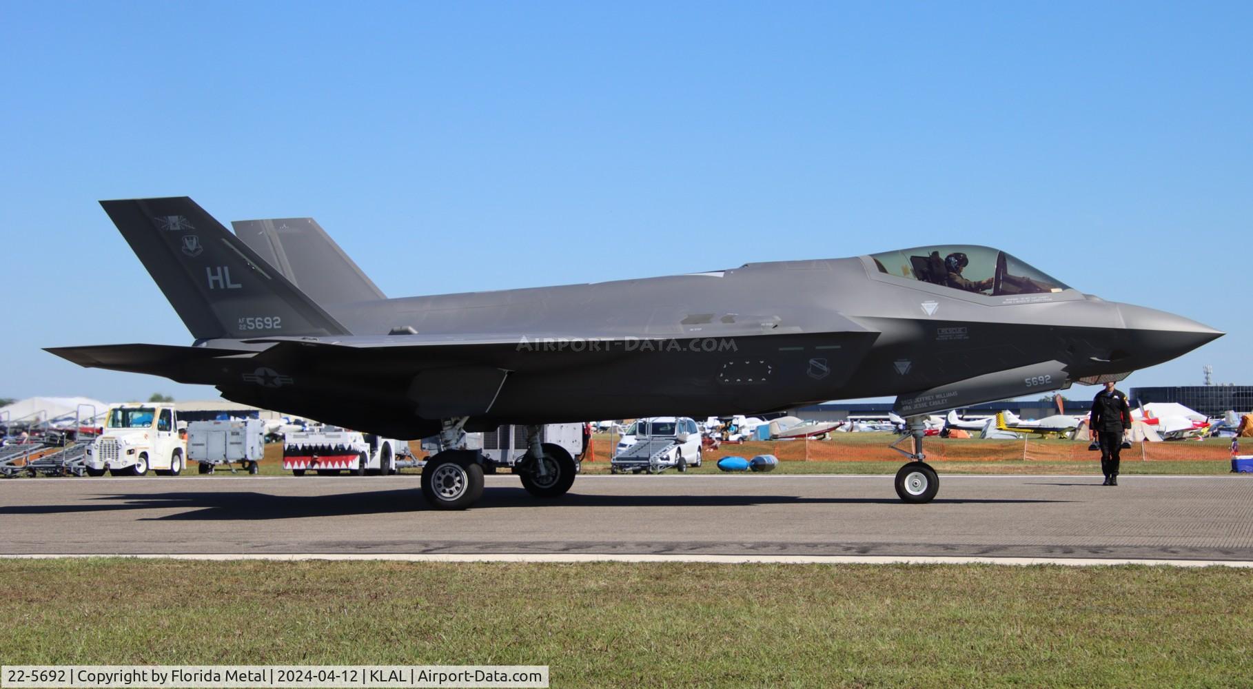 22-5692, 2022 Lockheed Martin F-35A Lightning C/N AF-393, USAF F-35A zx
