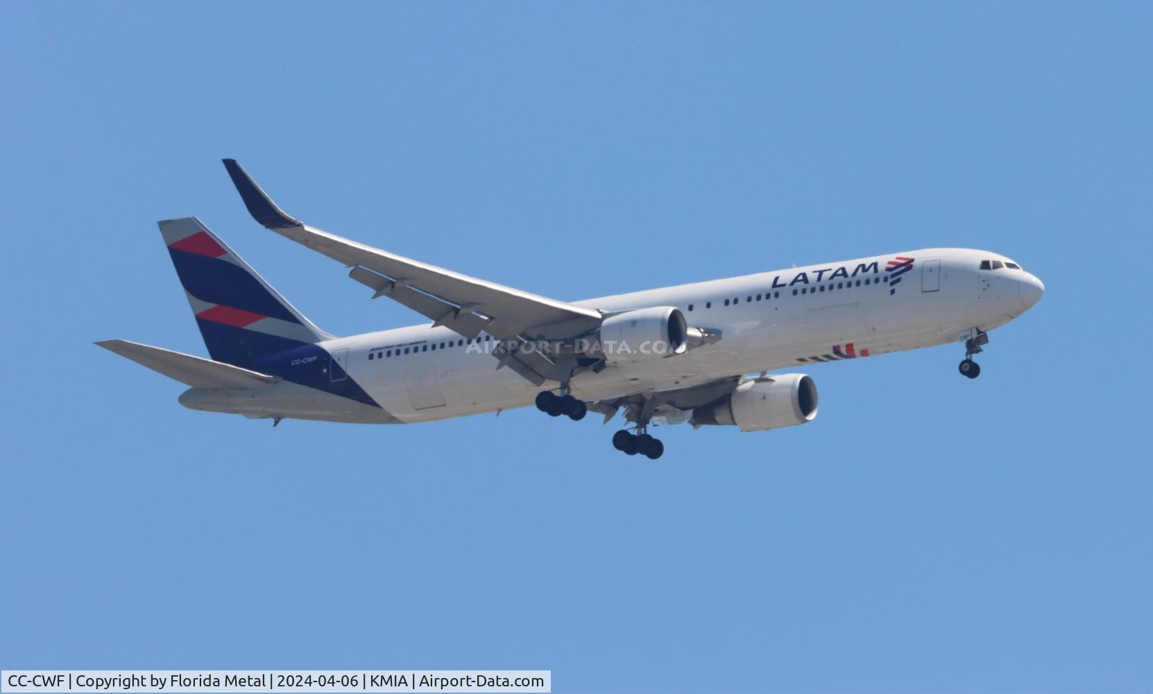 CC-CWF, 2006 Boeing 767-316/ER C/N 34626, LATAM 767-300 zx LIM /SPJC - MIA arriving from Lima Peru