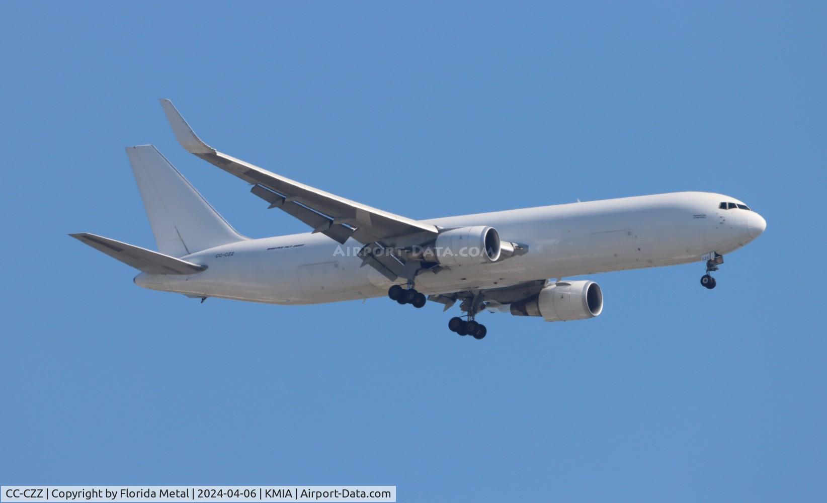 CC-CZZ, 1998 Boeing 767-316F/ER C/N 25756, unpainted LATAM 767-300F zx BOG /SKBO -MIA arriving from Bogota Colombia