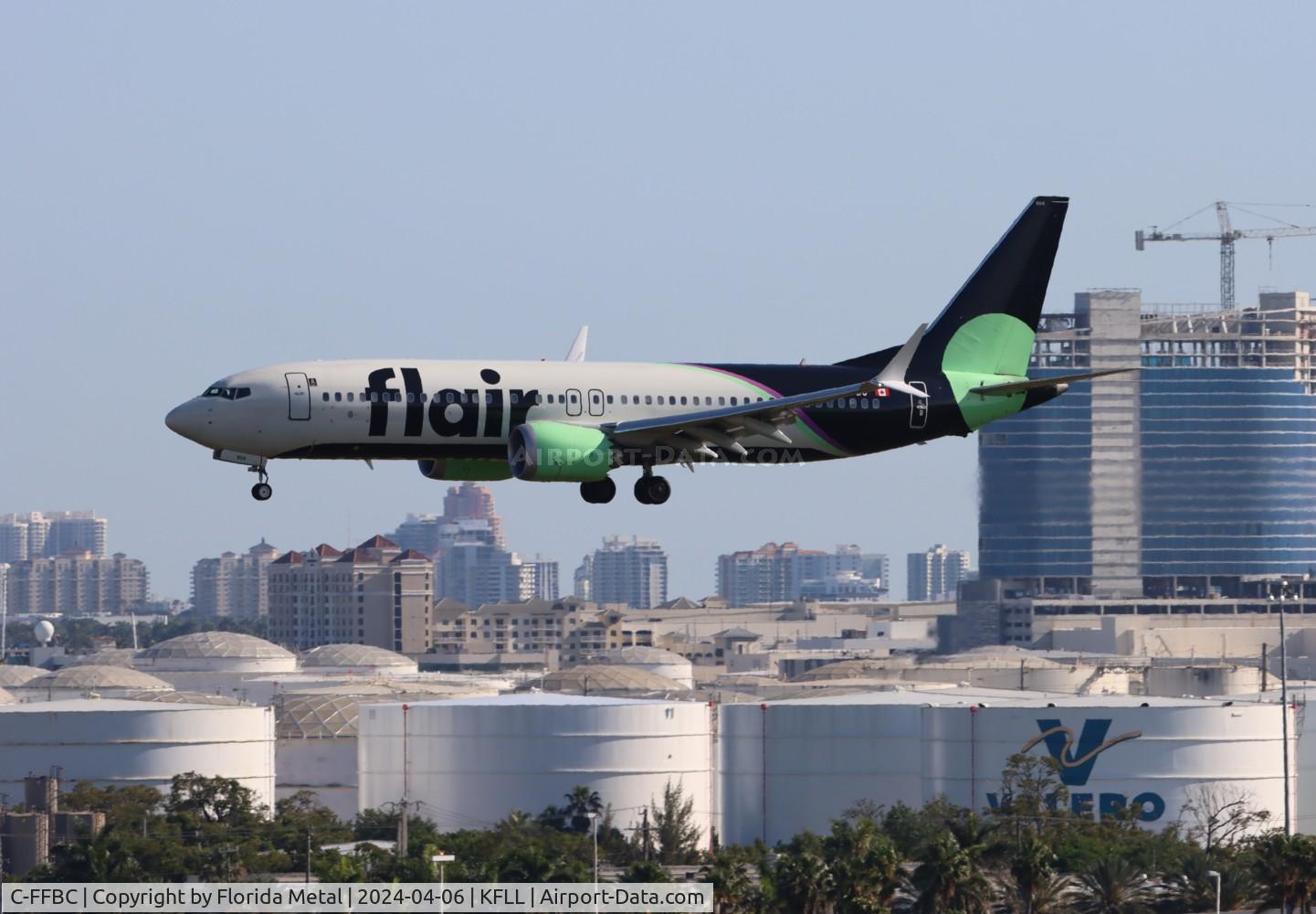 C-FFBC, 2021 Boeing 737-8 C/N 61805, FLE 737-8 zx YYZ /CYYZ - FLL in from Toronto or is that a Rush song?