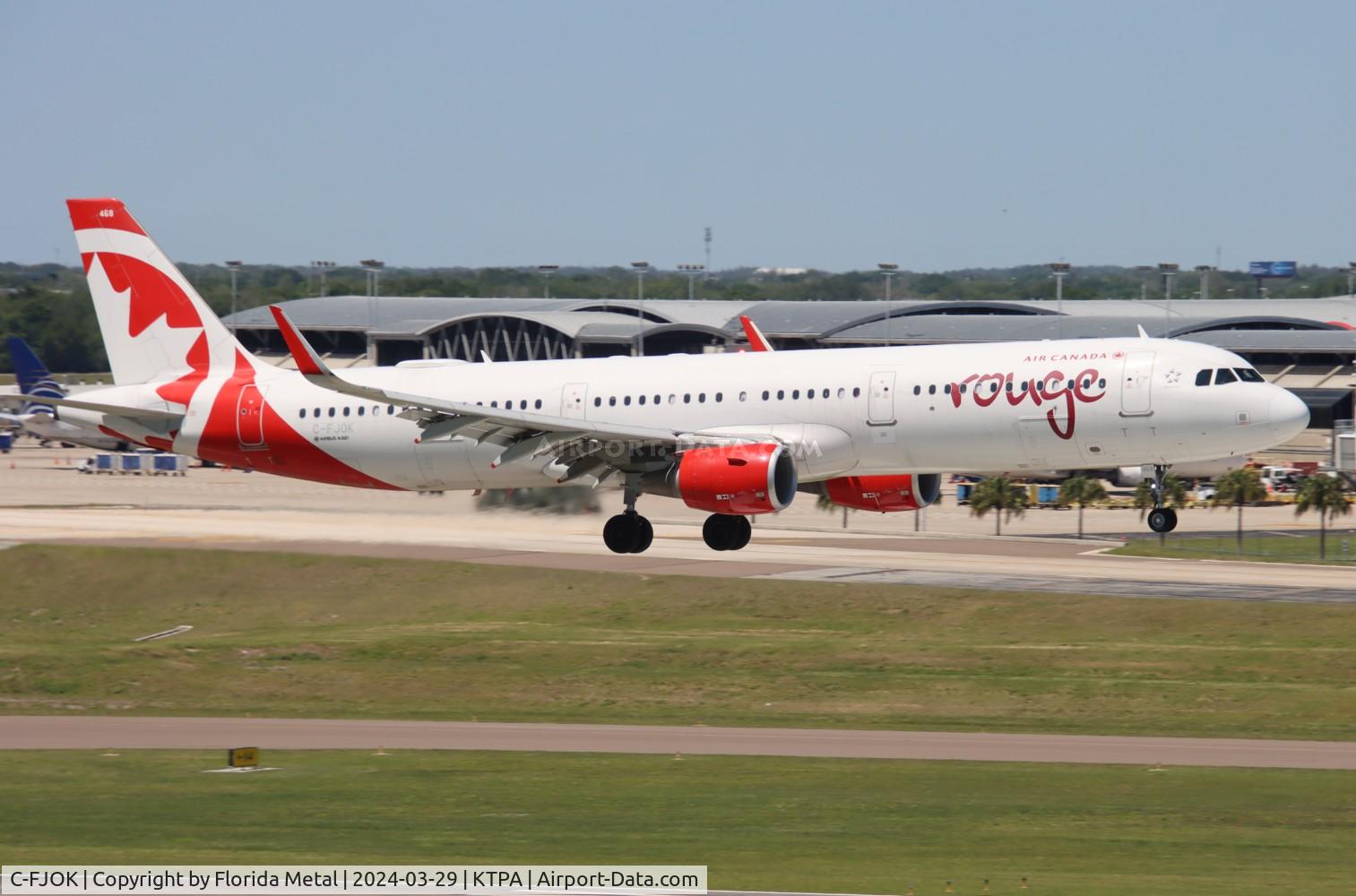 C-FJOK, 2015 Airbus A321-211 C/N 6844, Rouge A321 zx CYYZ-TPA from Toronto ONT