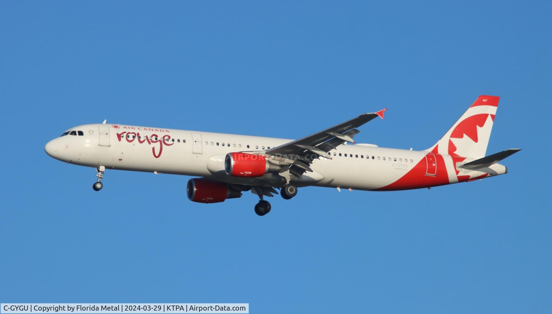 C-GYGU, 2012 Airbus A321-211 C/N 5328, Rouge A321 zx CYYZ-TPA