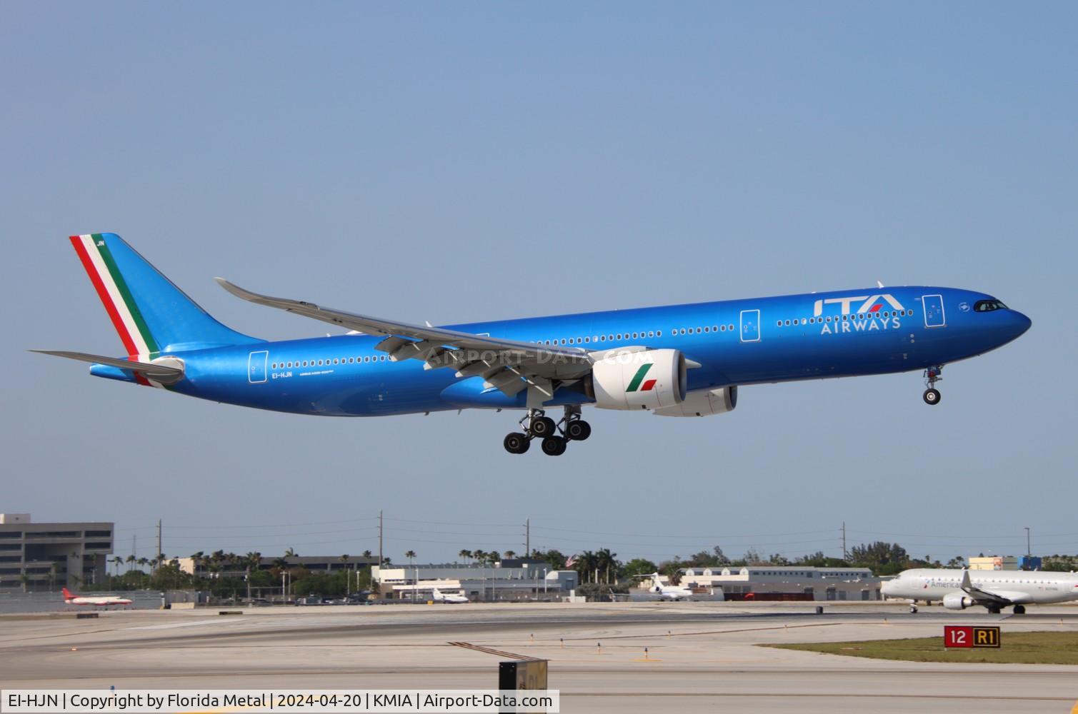 EI-HJN, 2023 Airbus A330-941 C/N 2035, ITA A339 zx FCO /LIRF - MIA in from Rome Italy