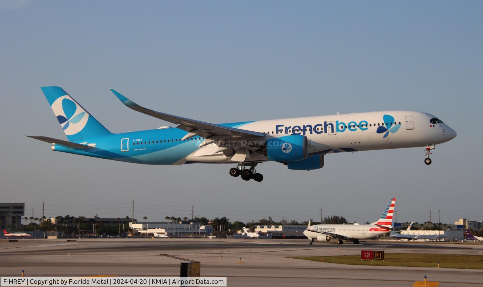 F-HREY, 2019 Airbus A350-941 C/N 325, FBU A359 zx ORY / LFPO - MIA in from Paris Orly