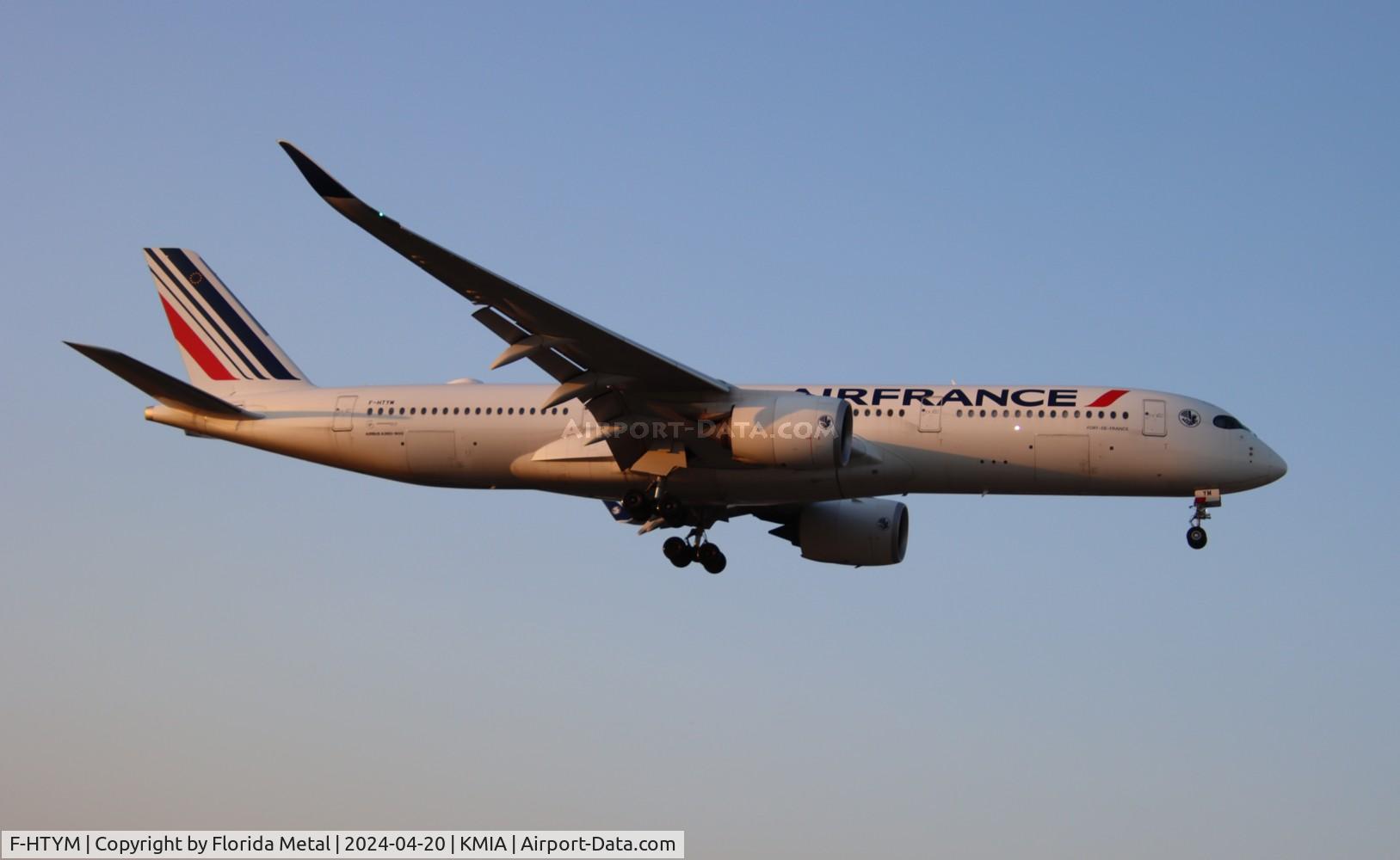 F-HTYM, 2022 Airbus A350-941 C/N 520, AFR A359 zx CDG /LFPG - MIA in from Paris Charles De Gaulle