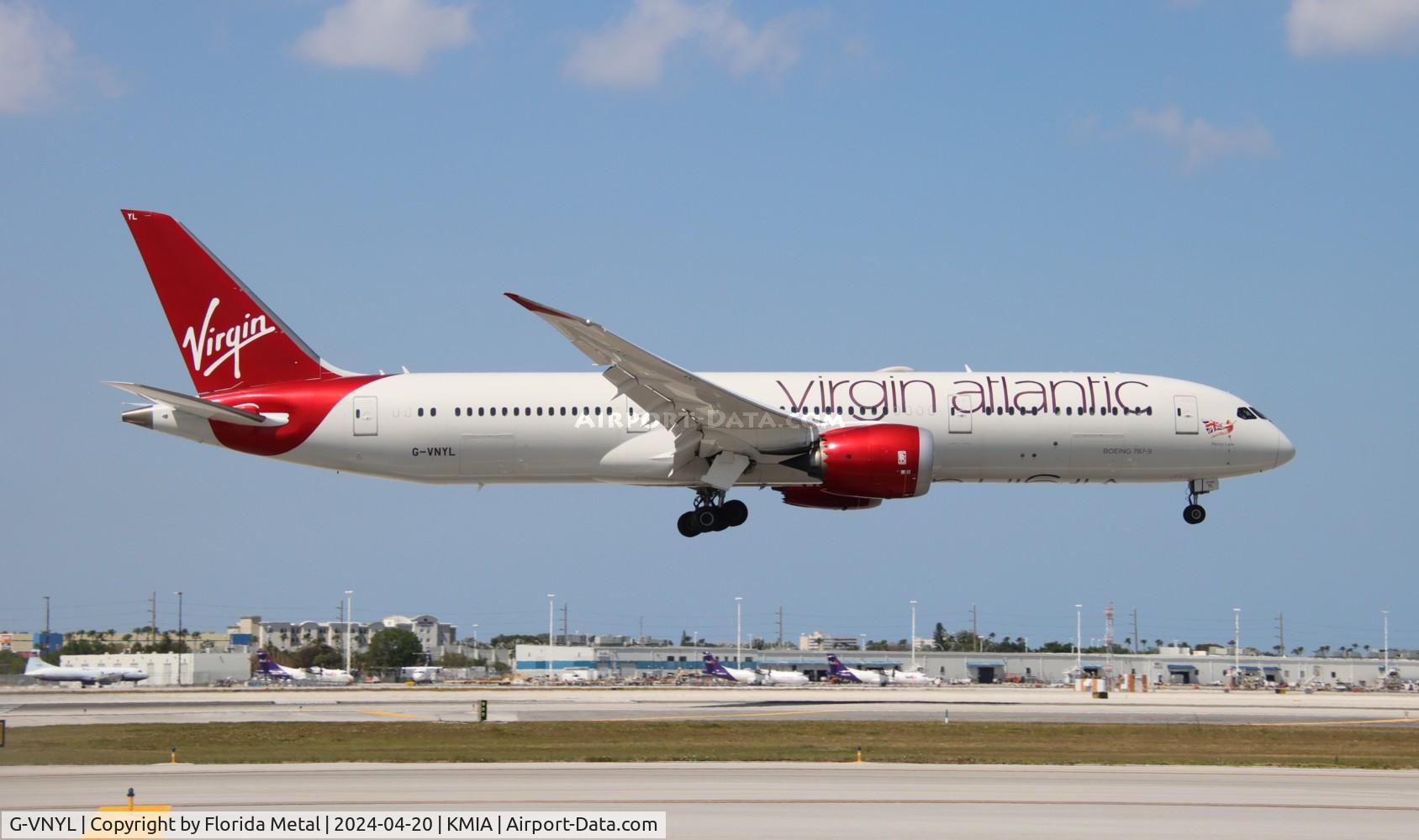 G-VNYL, 2014 Boeing 787-9 Dreamliner C/N 37981, VIR 789 zx LHR /EGLL - MIA in from London