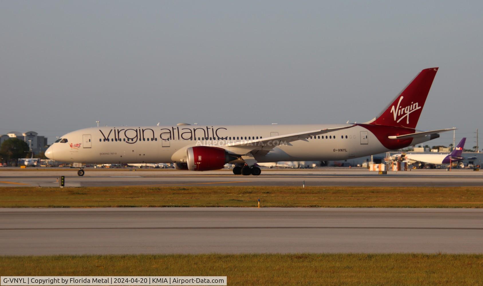 G-VNYL, 2014 Boeing 787-9 Dreamliner C/N 37981, VIR 789 zx MIA - LHR /EGLL to London