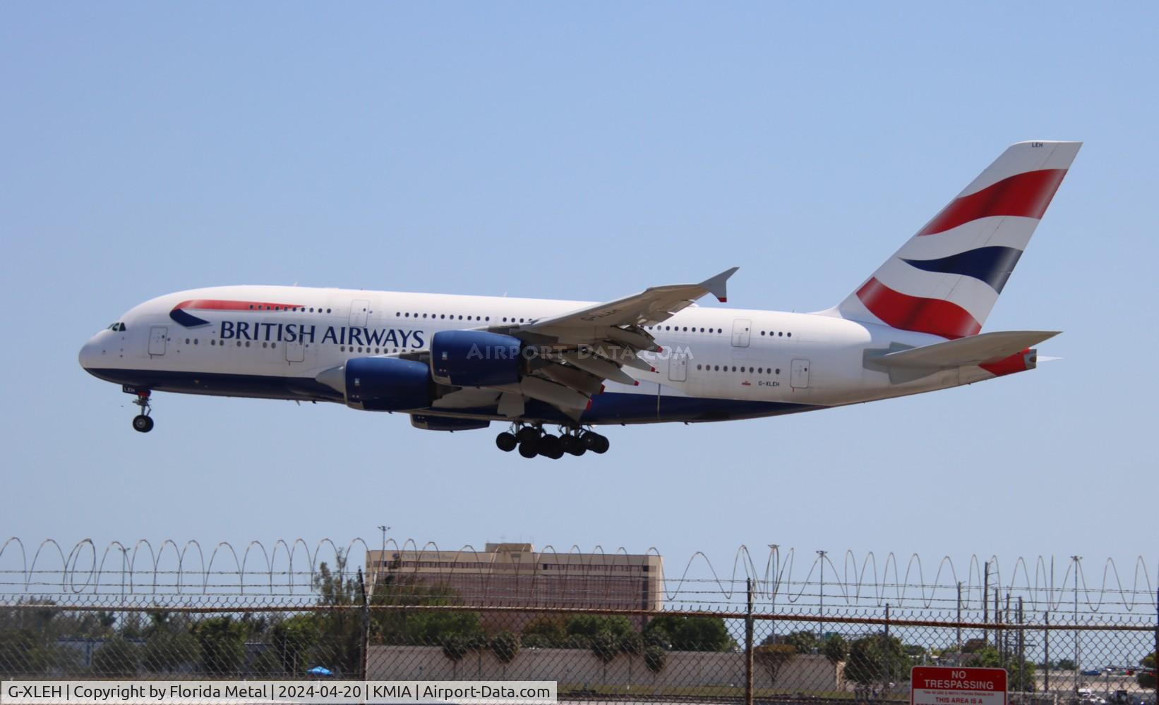 G-XLEH, 2014 Airbus A380-841 C/N 163, BAW A388 zx LHR /EGLL - MIA in from London