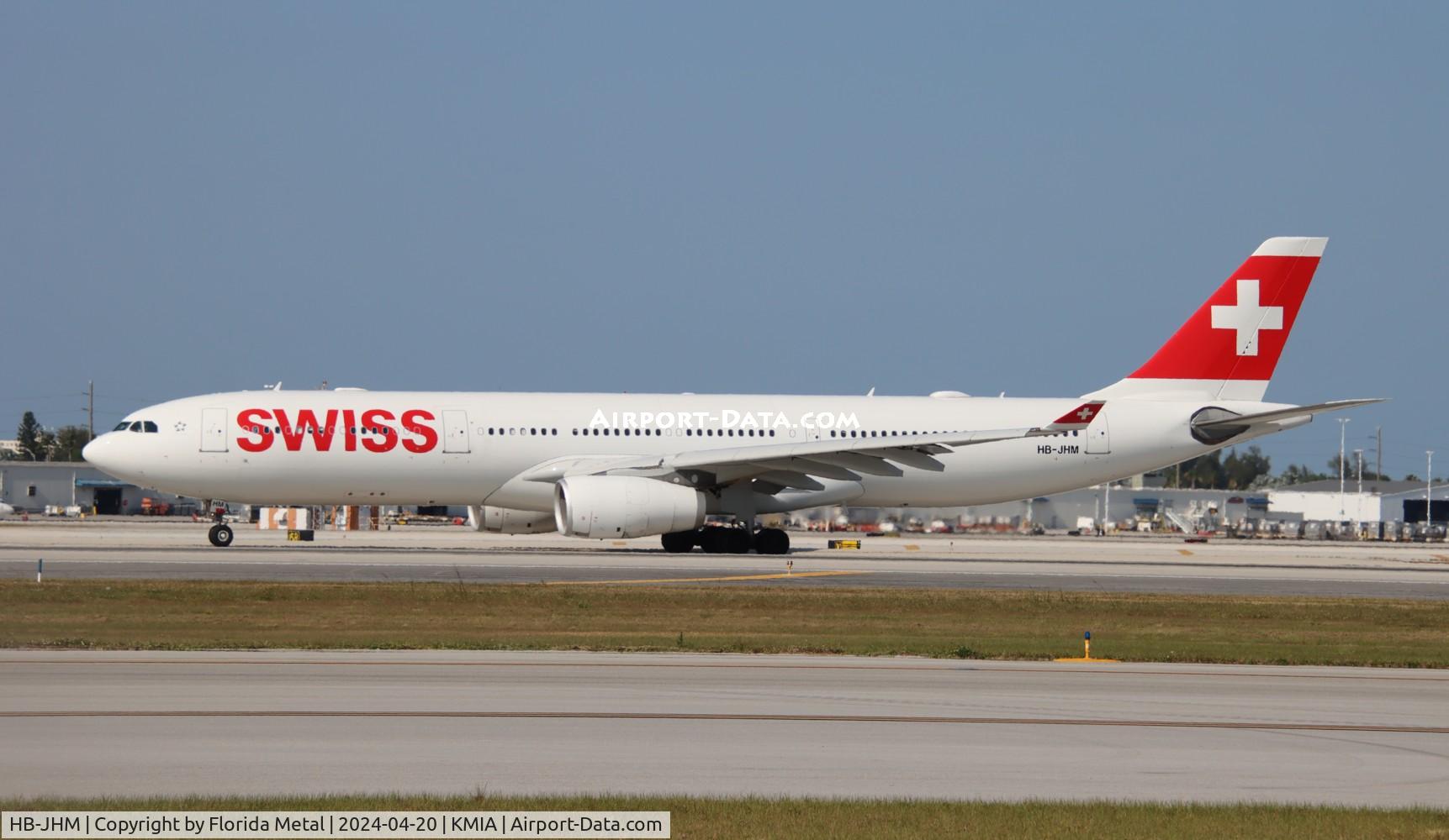 HB-JHM, 2012 Airbus A330-343X C/N 1355, SWR A333 zx MIA-ZRH /LSZH to Zurich Switzerland