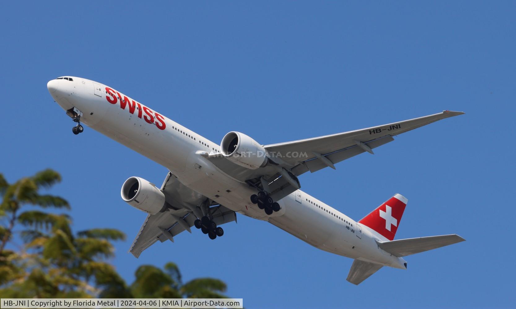 HB-JNI, 2018 Boeing 777-3DE/ER C/N 62754, SWR 773 zx ZRH / LSZH - MIA in from Zurich Switzerland