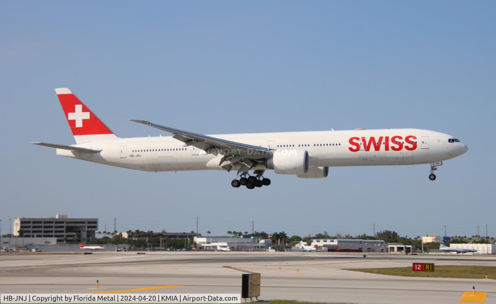 HB-JNJ, 2018 Boeing 777-3DE/ER C/N 62755, SWR 773 zx ZRH /LSZH - MIA from Zurich Switzerland