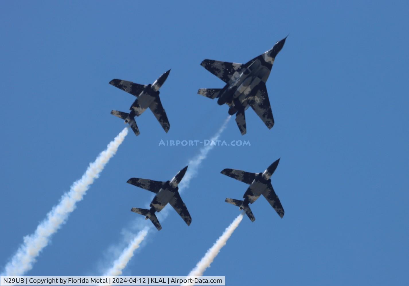 N29UB, 1989 Mikoyan-Gurevich MiG-29UB C/N 50903014896, Sun N fun 2024 zx LAL