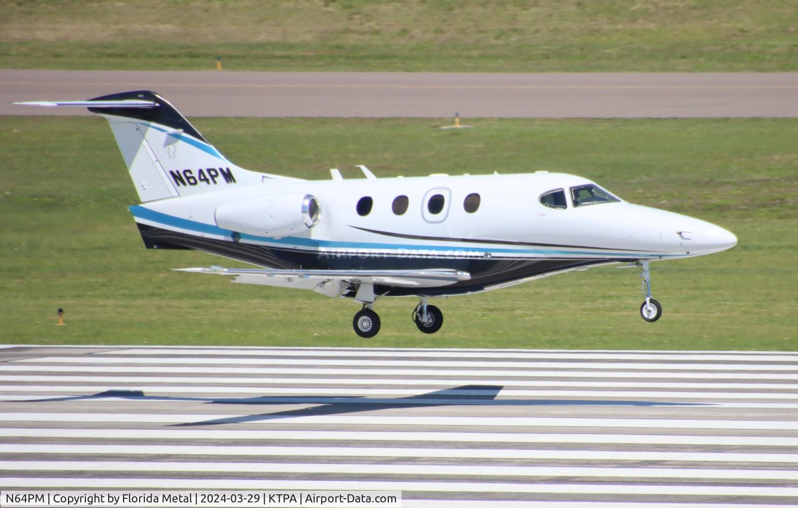 N64PM, Raytheon Aircraft Company 390 C/N RB-168, Premier 390 zx HOU-TPA