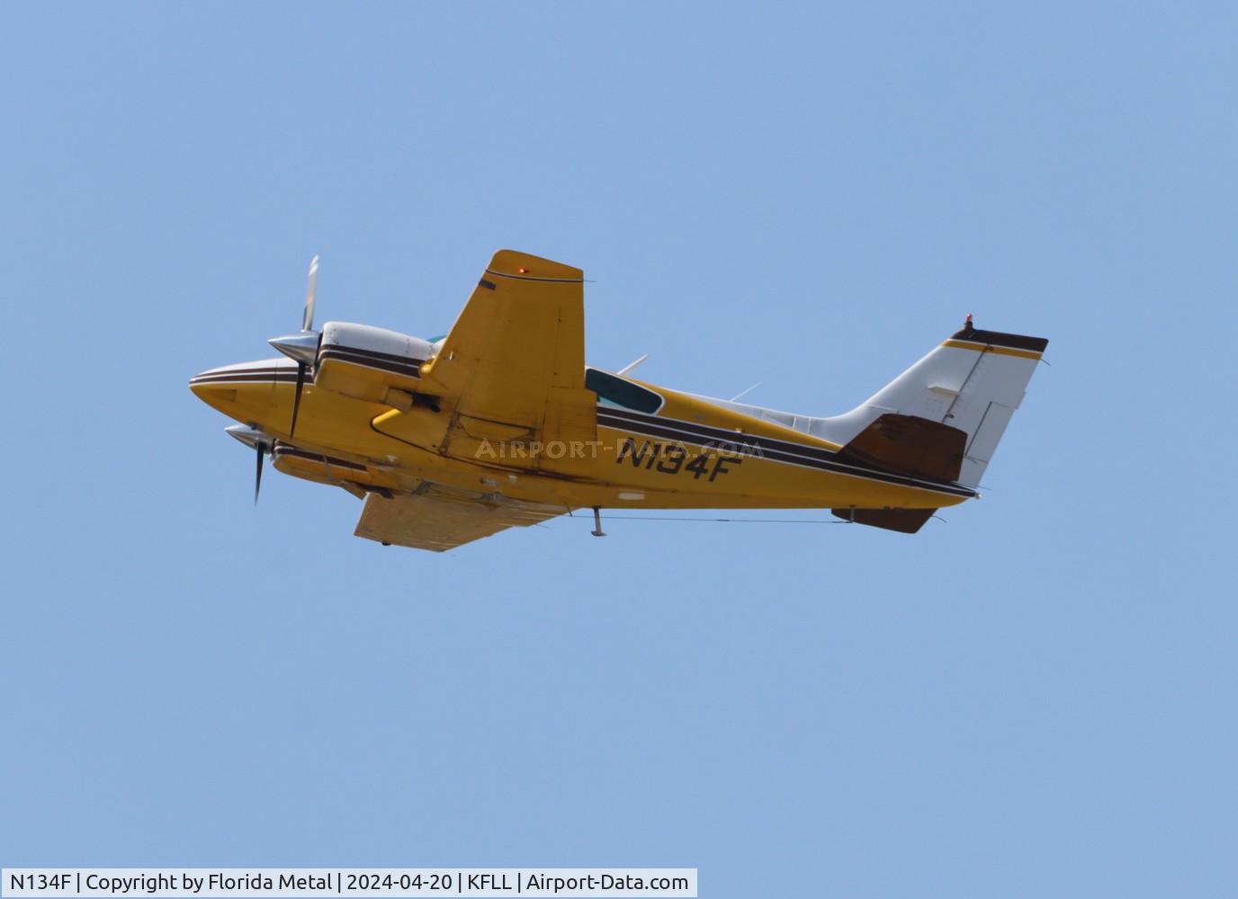 N134F, 1964 Beech 95-B55 (T42A) Baron C/N TC-816, Baron 55 zx FLL-MYEN