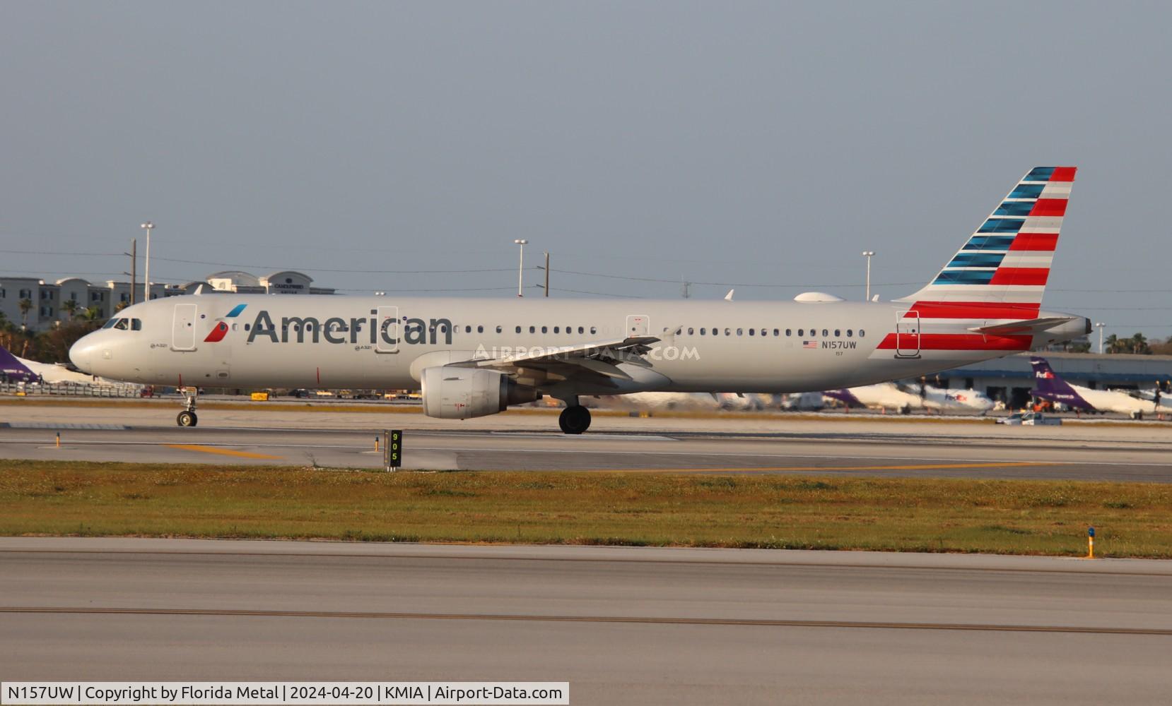 N157UW, 2013 Airbus A321-211 C/N 5696, AAL A321 zx MIA-DFW