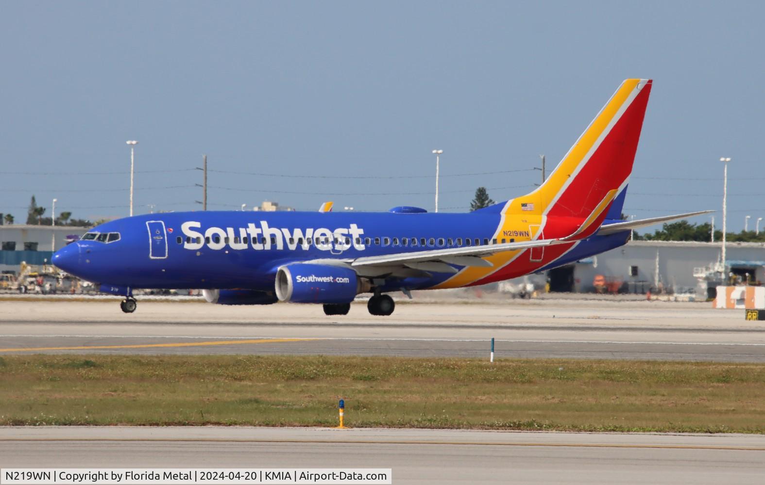 N219WN, 2005 Boeing 737-7H4 C/N 32490, SWA 737 zx MIA-MSY