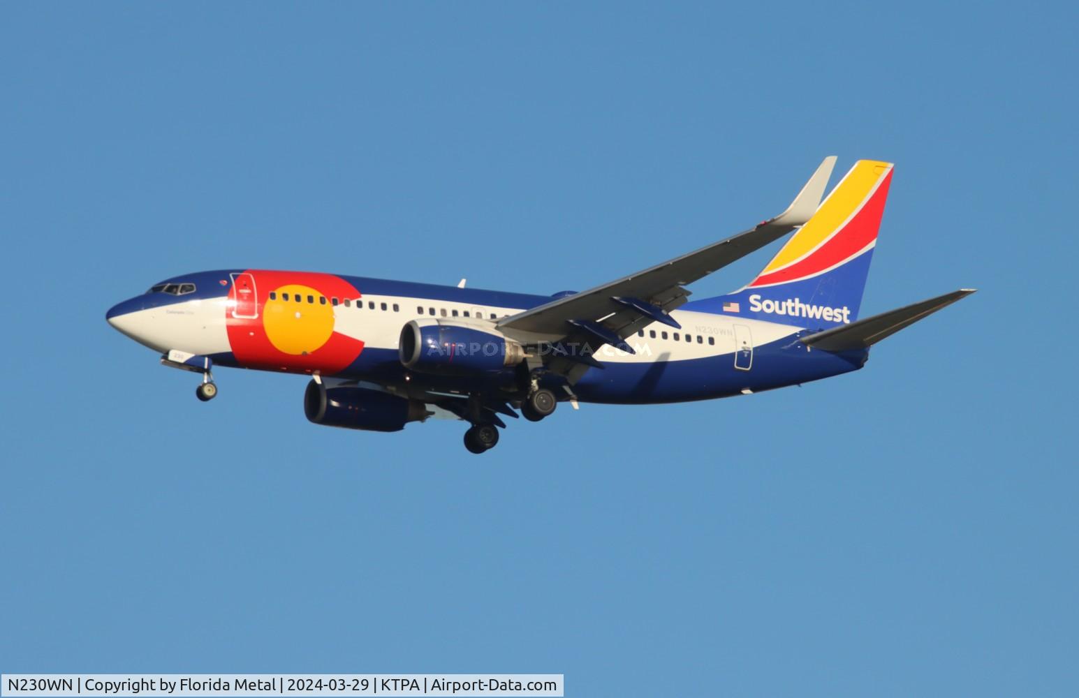 N230WN, 2006 Boeing 737-7H4 C/N 34592, SWA 737 Colorado One zx ORD-TPA