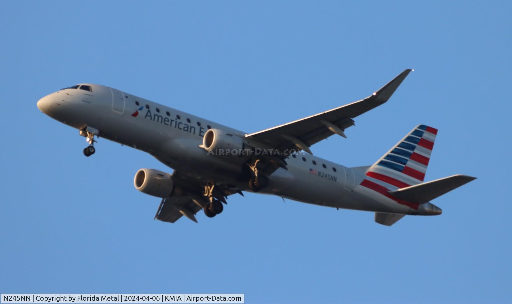N245NN, 2016 Embraer 175LR (ERJ-170-200LR) C/N 17000614, ENY/AE E175 zx BNA-MIA