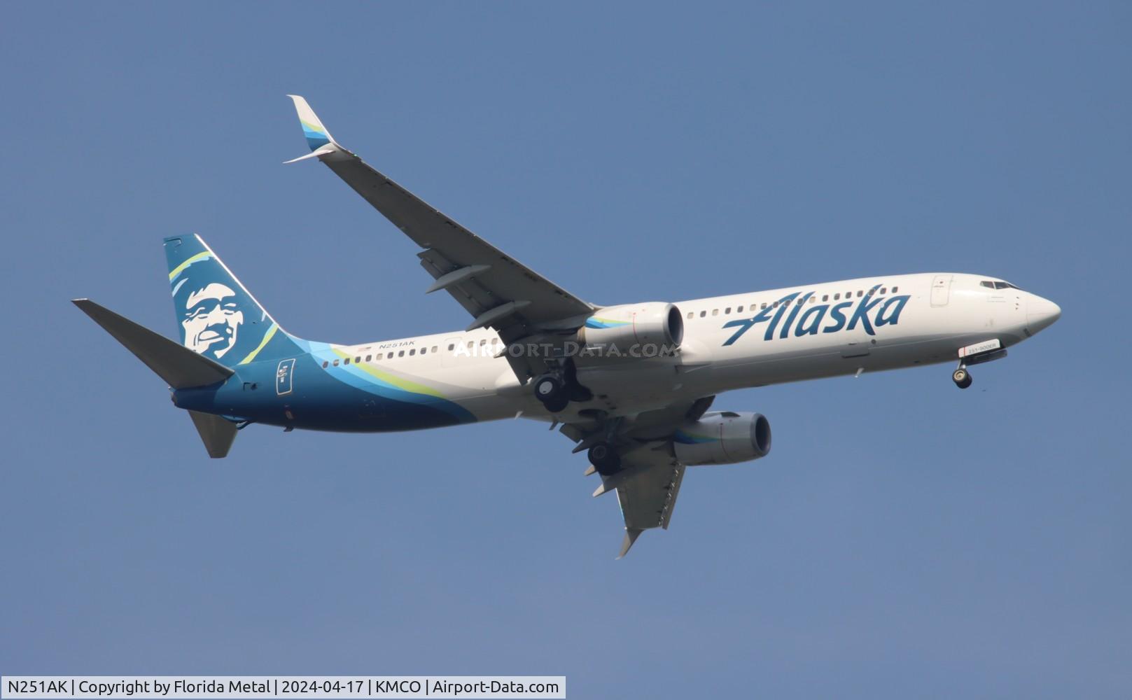 N251AK, 2016 Boeing 737-990/ER C/N 62470, ASA 739 zx SFO-MCO