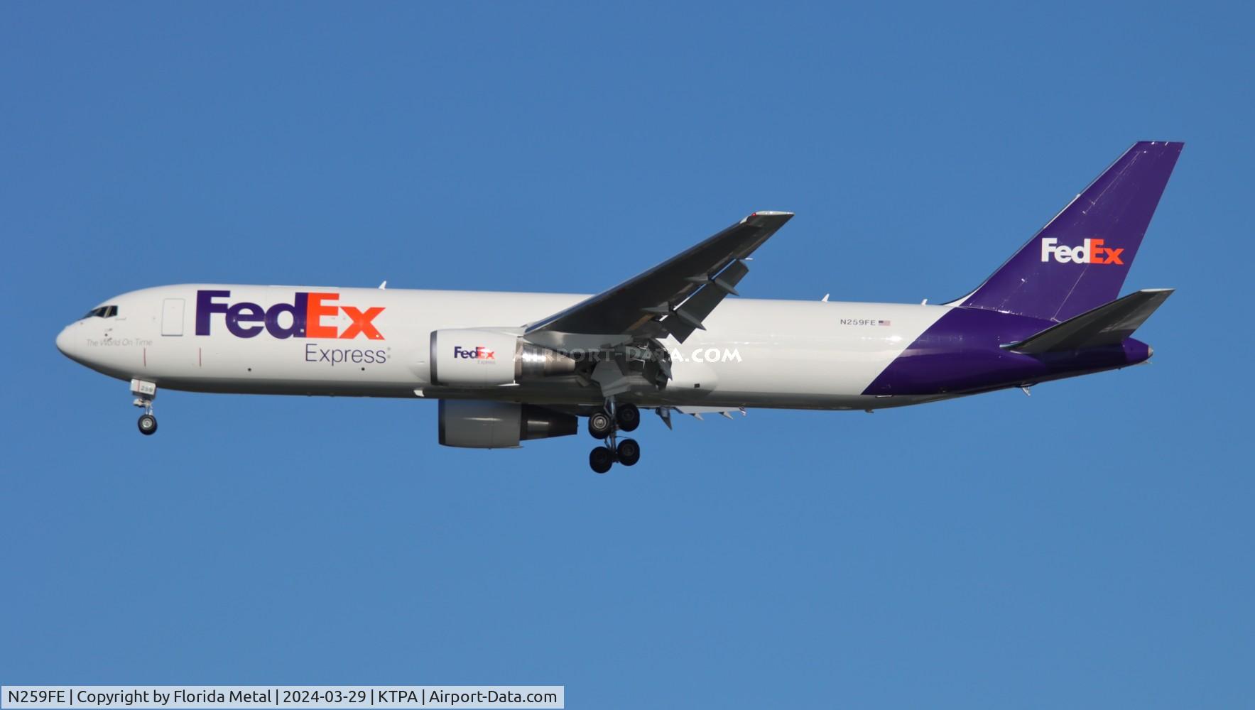 N259FE, 2024 Boeing 767-3S2F(ER) C/N 67534, FDX 767-300F zx MEM-TPA