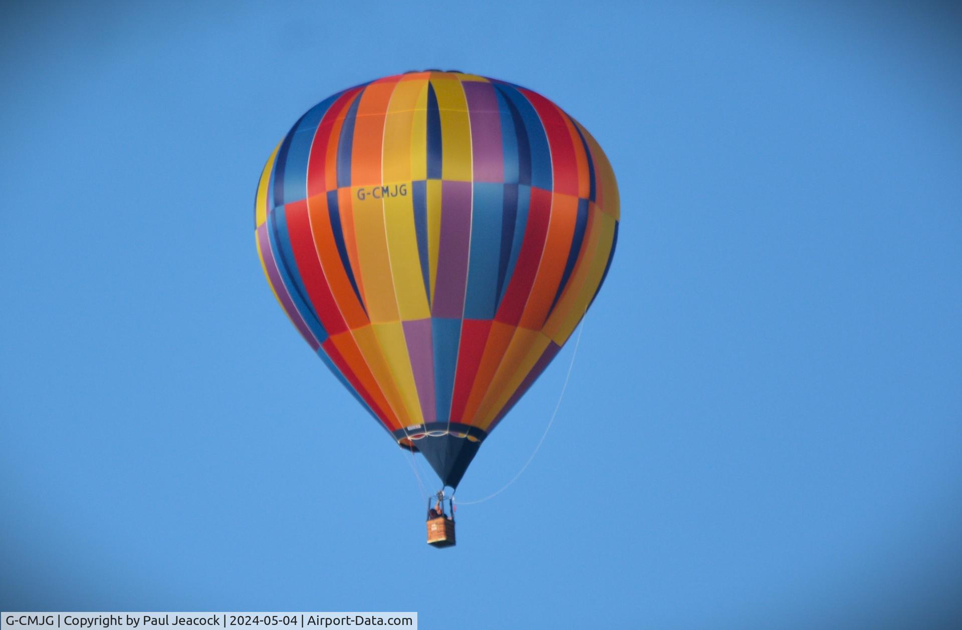 G-CMJG, 2022 Cameron Balloons C-70 C/N 12563, Flying over Southbourne, Emsworth. -4th May 2024