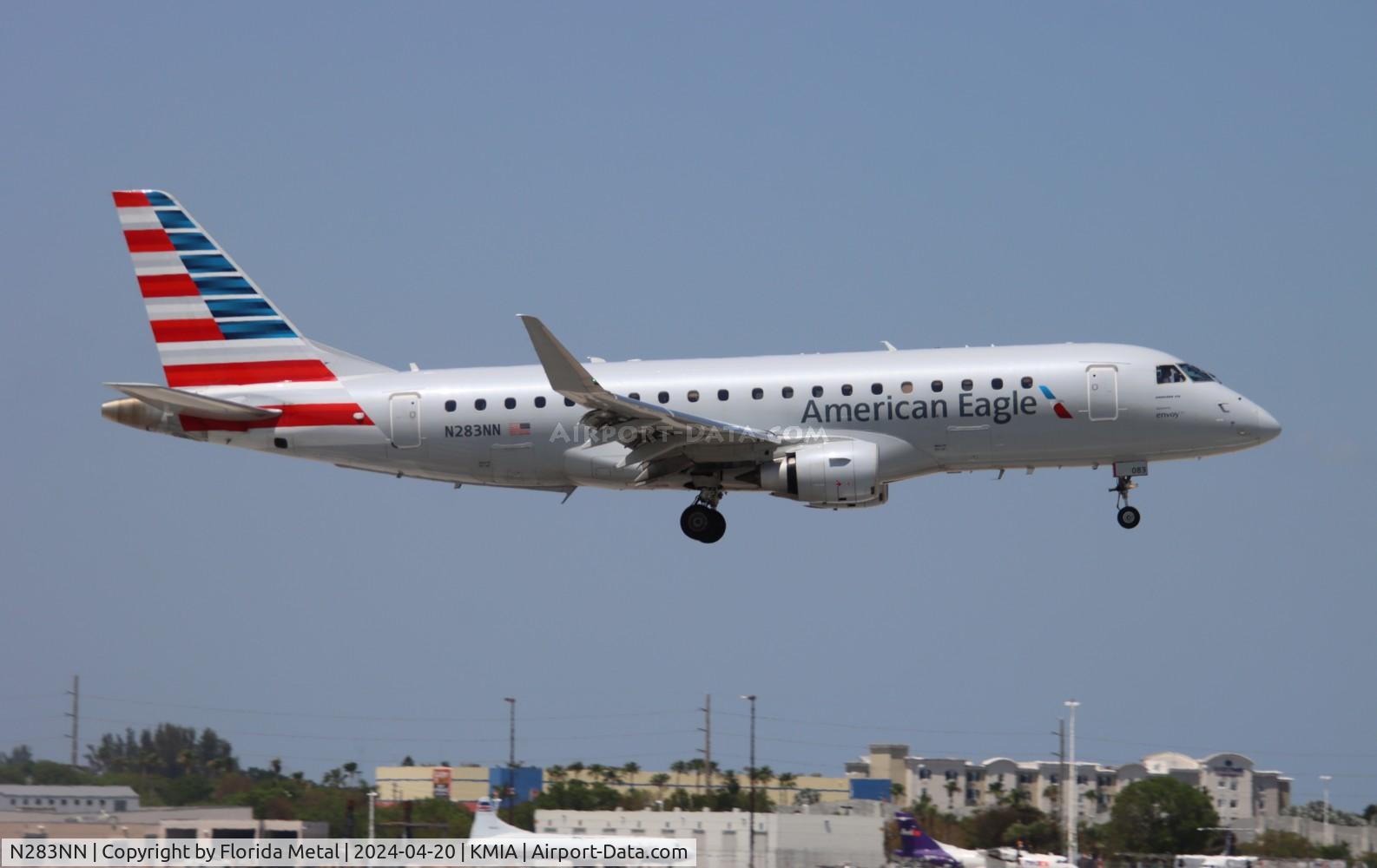 N283NN, 2019 Embraer ERJ-175 C/N 17000818, ENY/AE E175 zx MHH /MYAM - MIA in from Marsh Harbour BHS