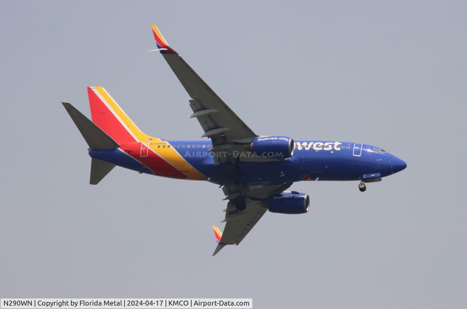 N290WN, 2007 Boeing 737-7H4 C/N 36632, SWA 737 zx STL-MCO